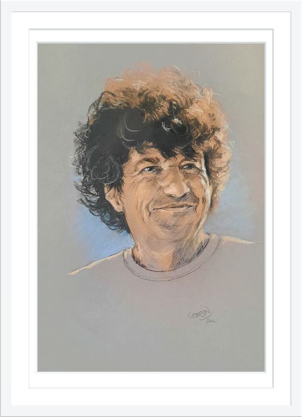 Portrait de Jean Le Cam aux pastels