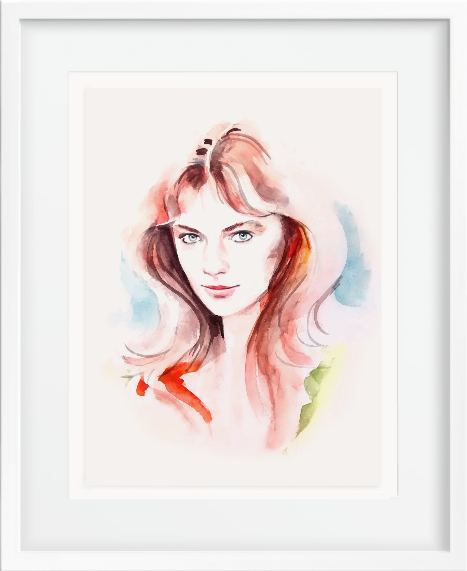 Portrait aquarelle de Jacqueline Bisset