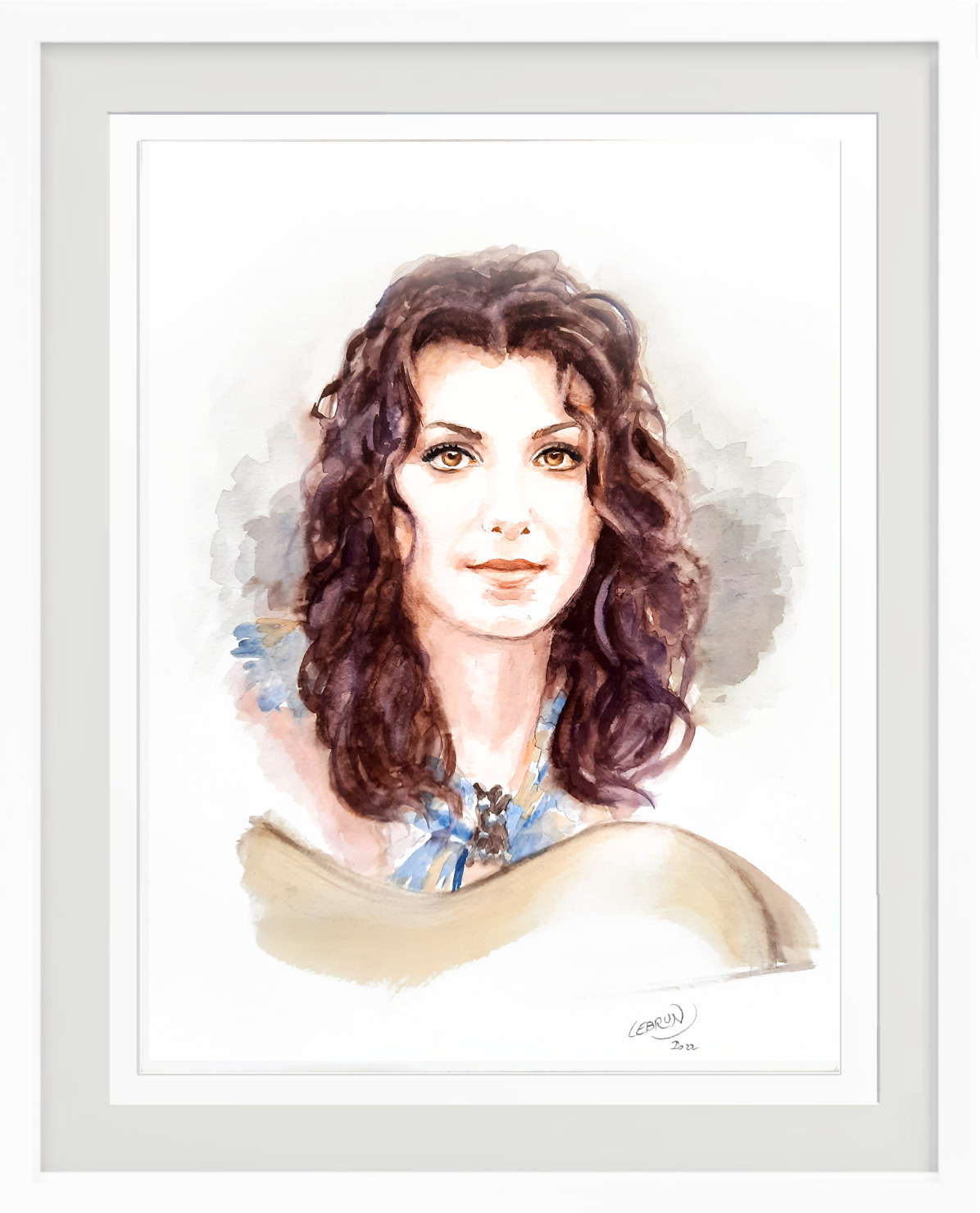 Portrait aquarelle de Katie Melua