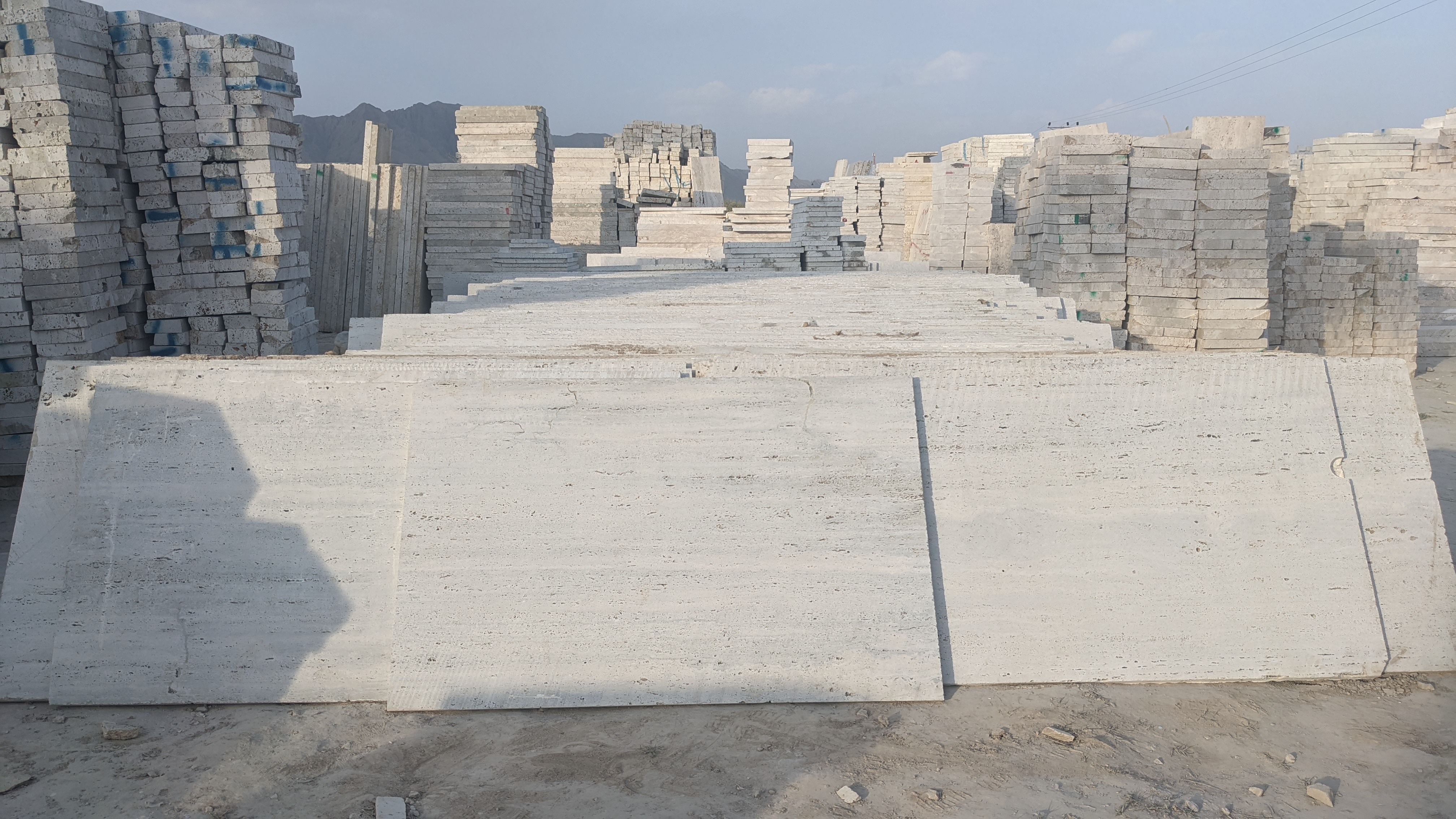 Premium Italian travertine counter 