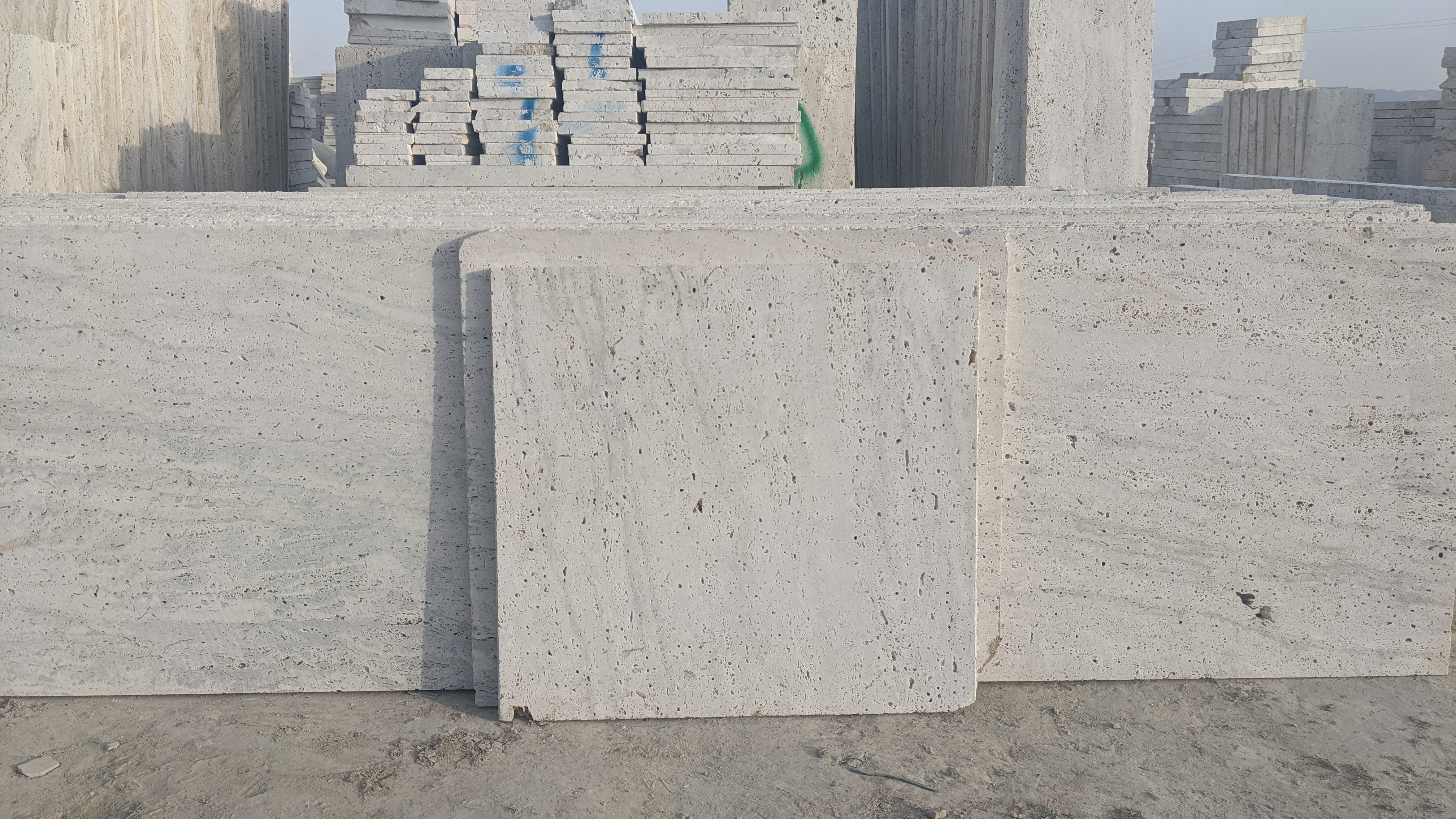 Premium Italian travertine counter 