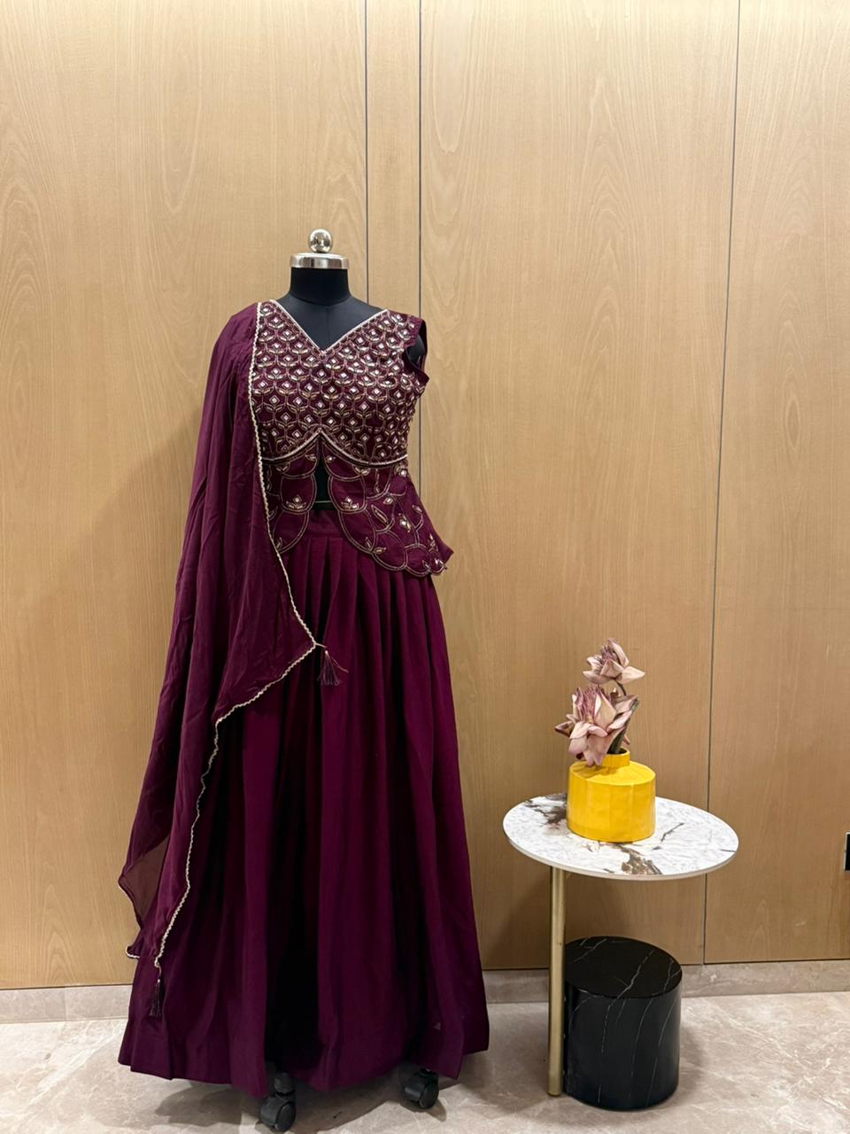 Crop-top Lehenga style