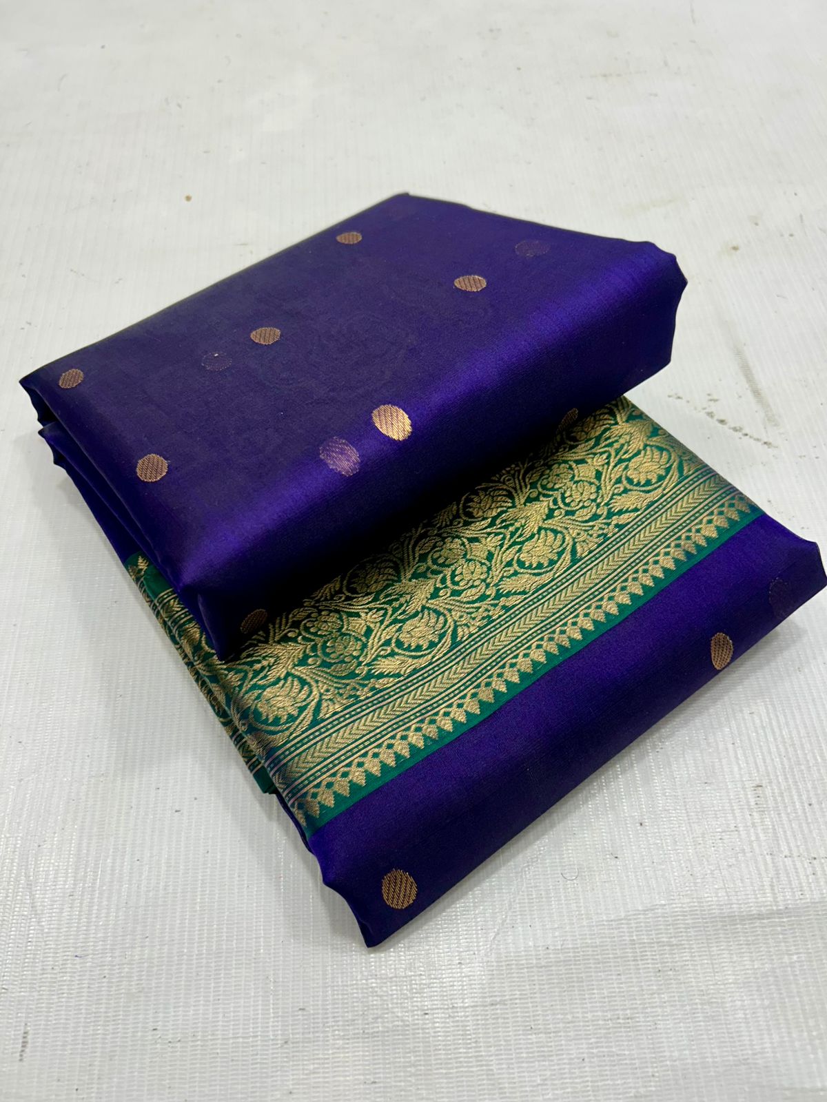 Royal Purple Silk Saree