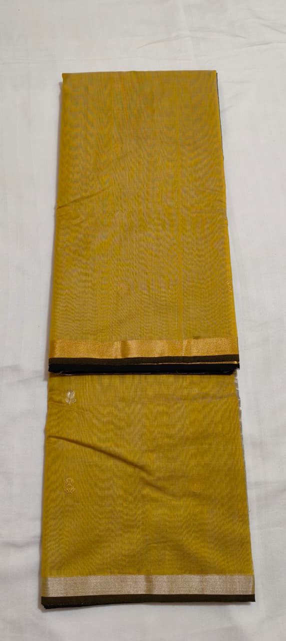 Grace in Simplicity – Silk by Cotton Plain Saree