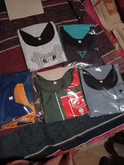 Polyster/Crepe fabric- Pretty Kurtis (combo set of 5 pcs)