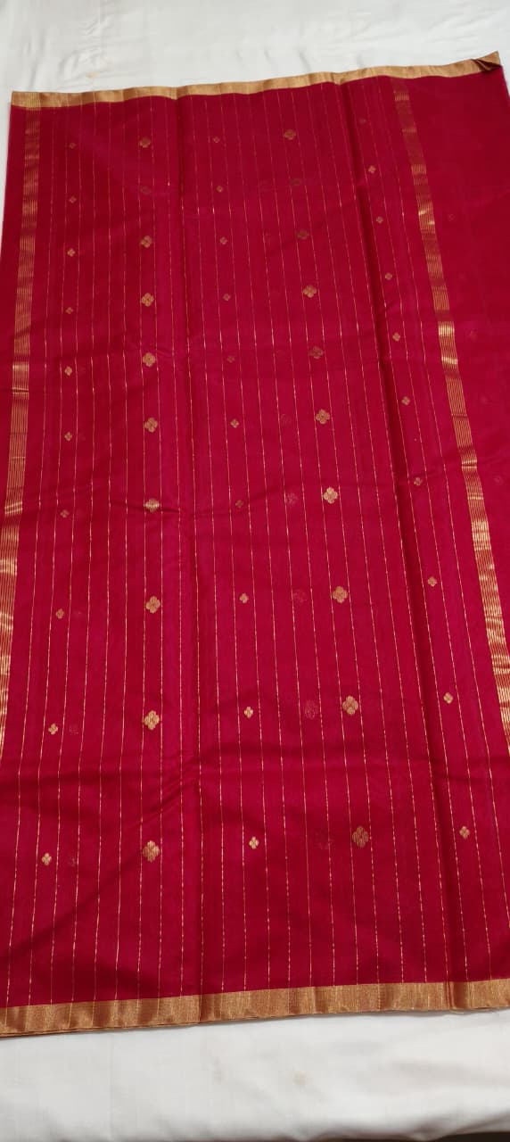 Grace in Simplicity – Silk by Cotton Plain Saree