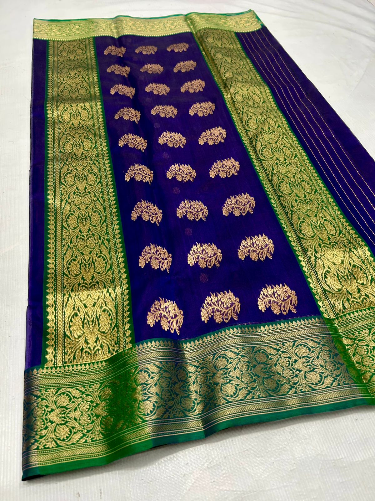 Royal Purple Silk Saree
