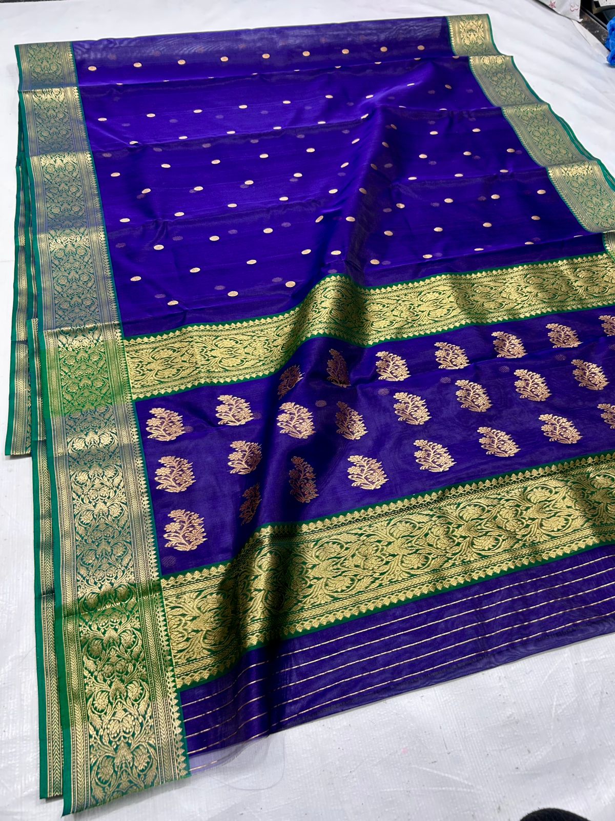 Royal Purple Silk Saree