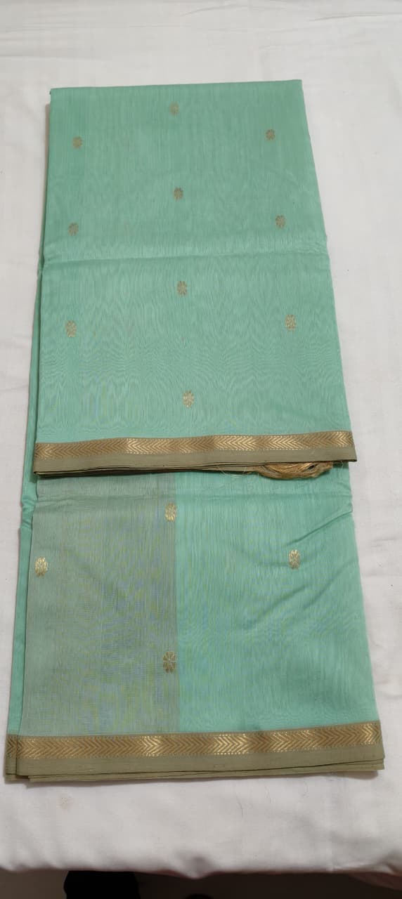 Grace in Simplicity – Silk by Cotton Plain Saree