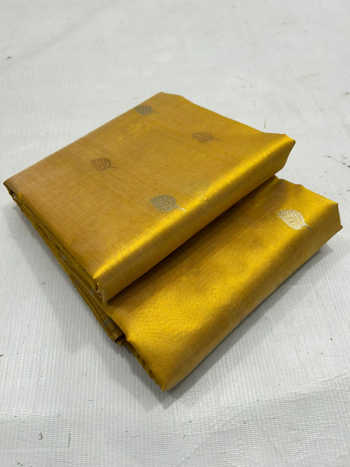 Yellow Gold Saree – Pattu Silk