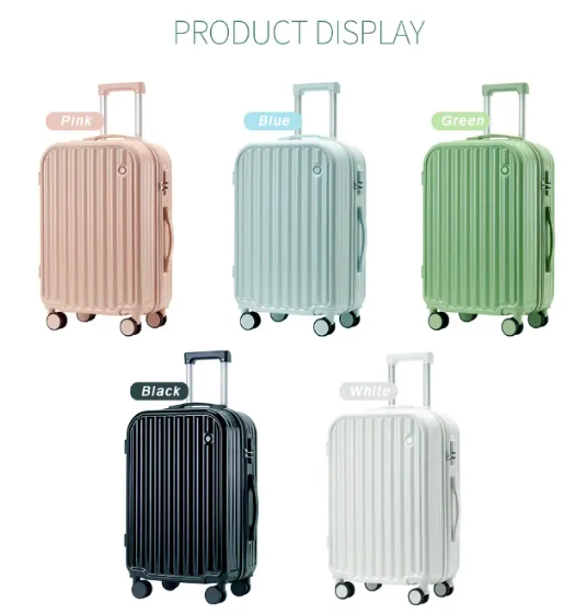 Travel bags with Cup Holder & USB Charger Luggage 18/20/24/28 Inch(Suitcase, Trolley,Bagasi Luggage,Beg Bagasi)