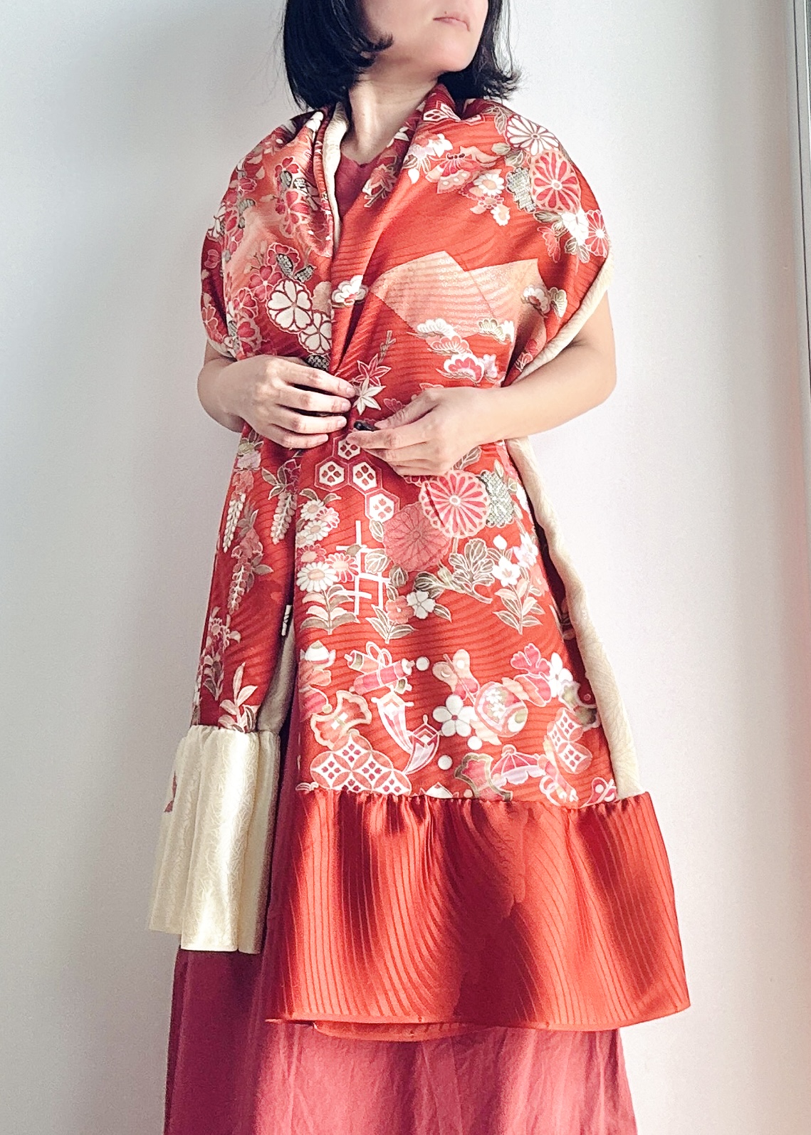 Japanese Kimono Silk Scarf