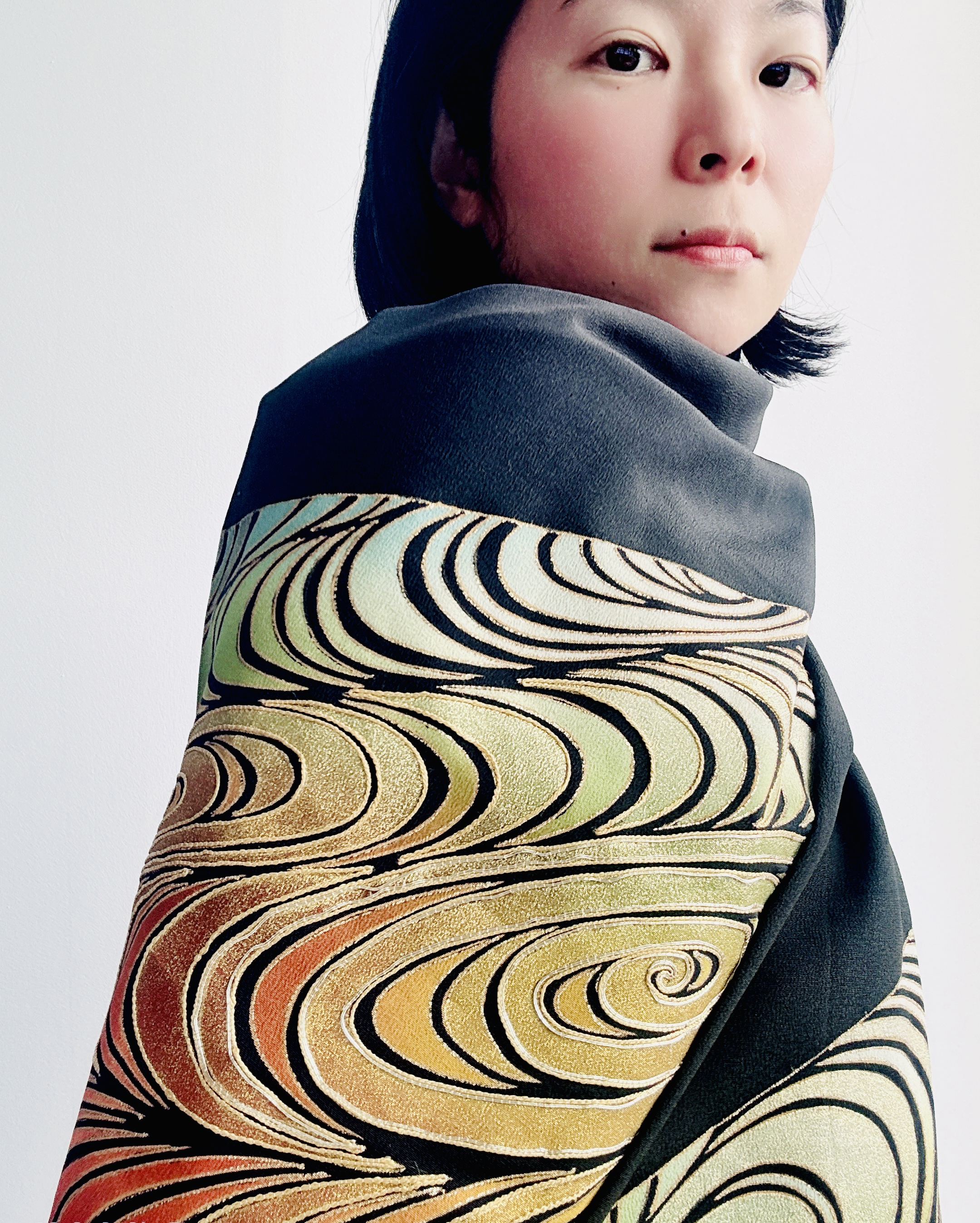 Elegant kimono Pattern Scarf