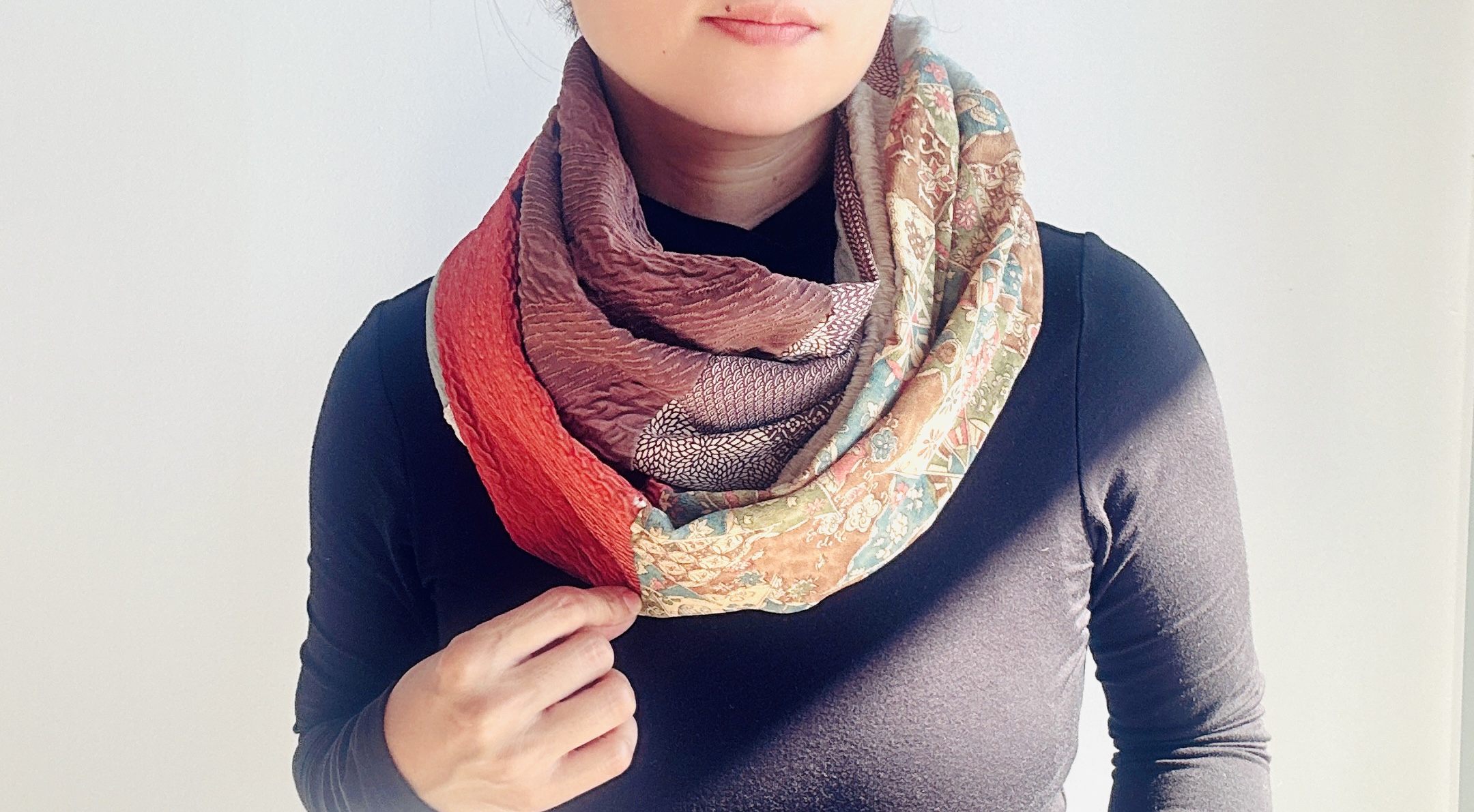 Patchwork Infinity Scarf