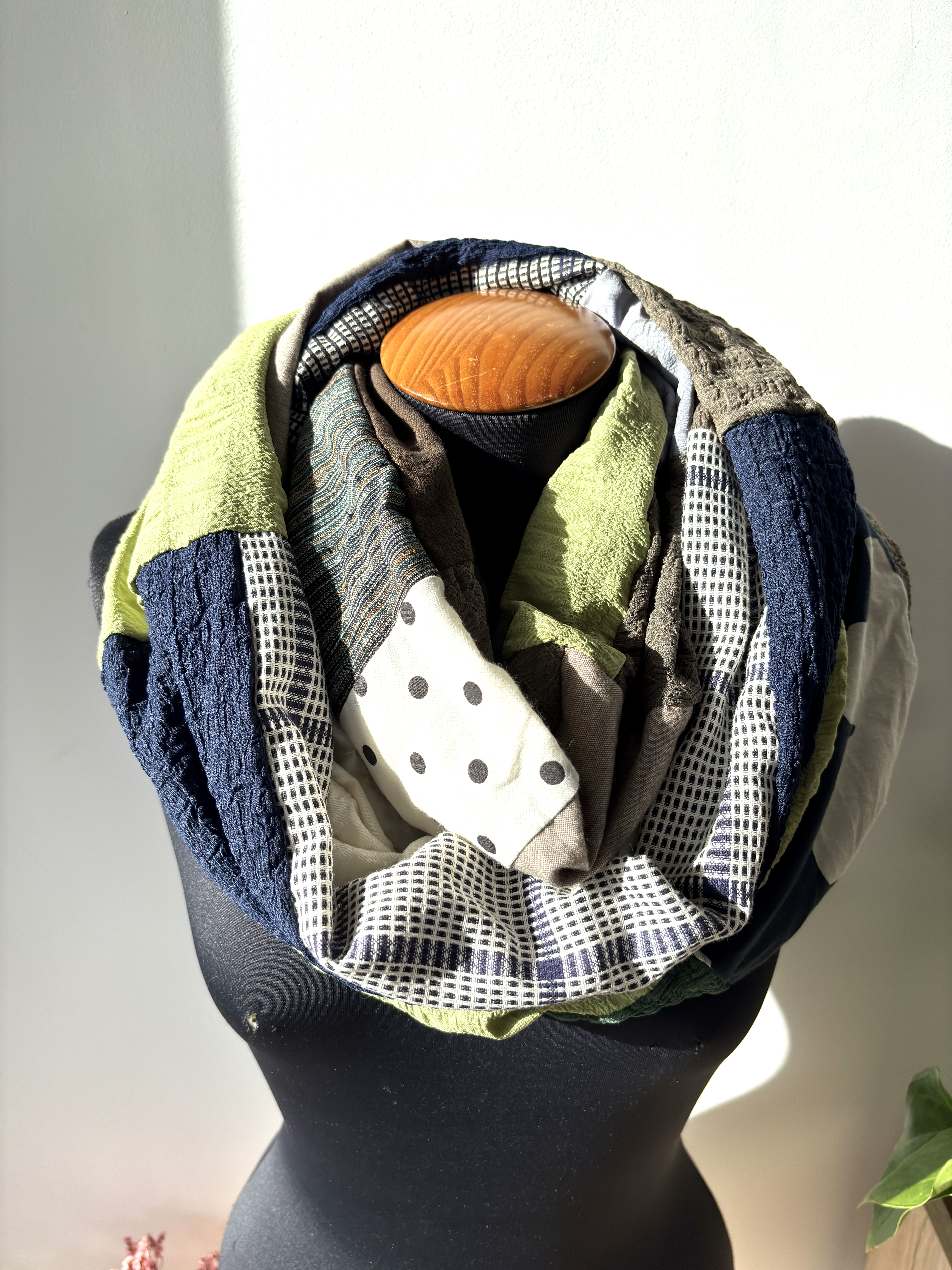 Patchwork Infinity Scarf