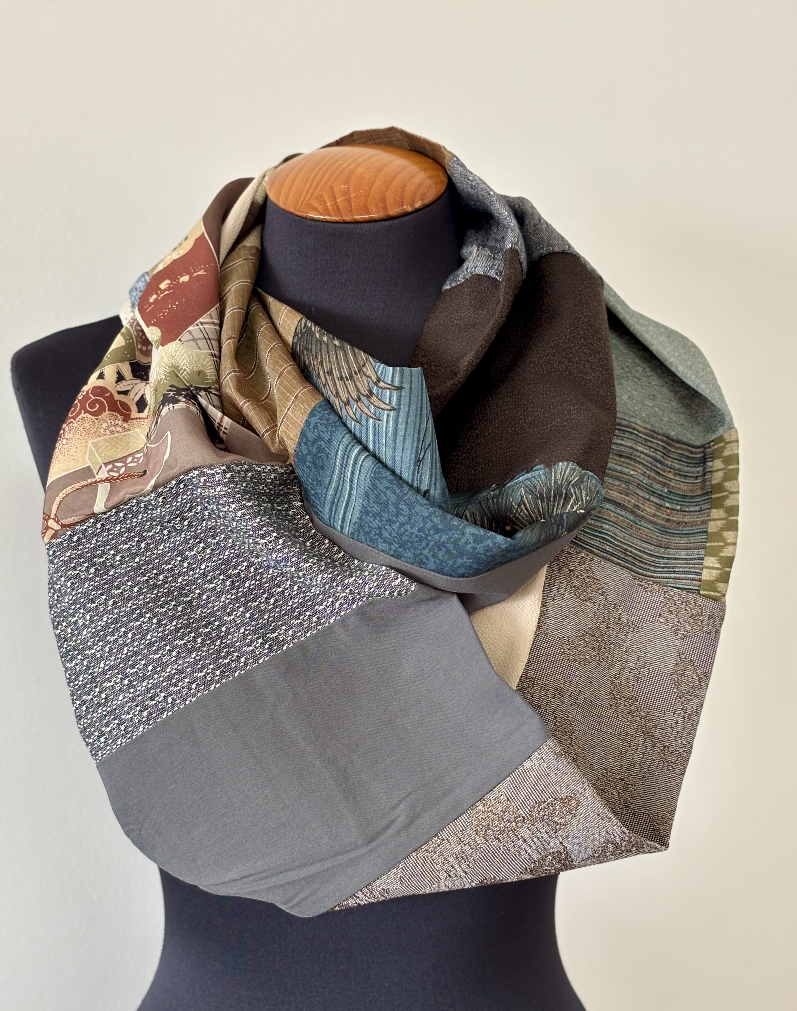 Patchwork Silk Scarf