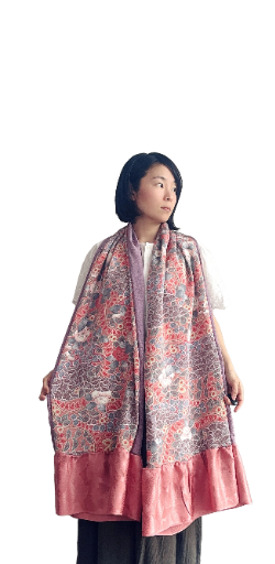 Elegant Kimono Silk Scarf