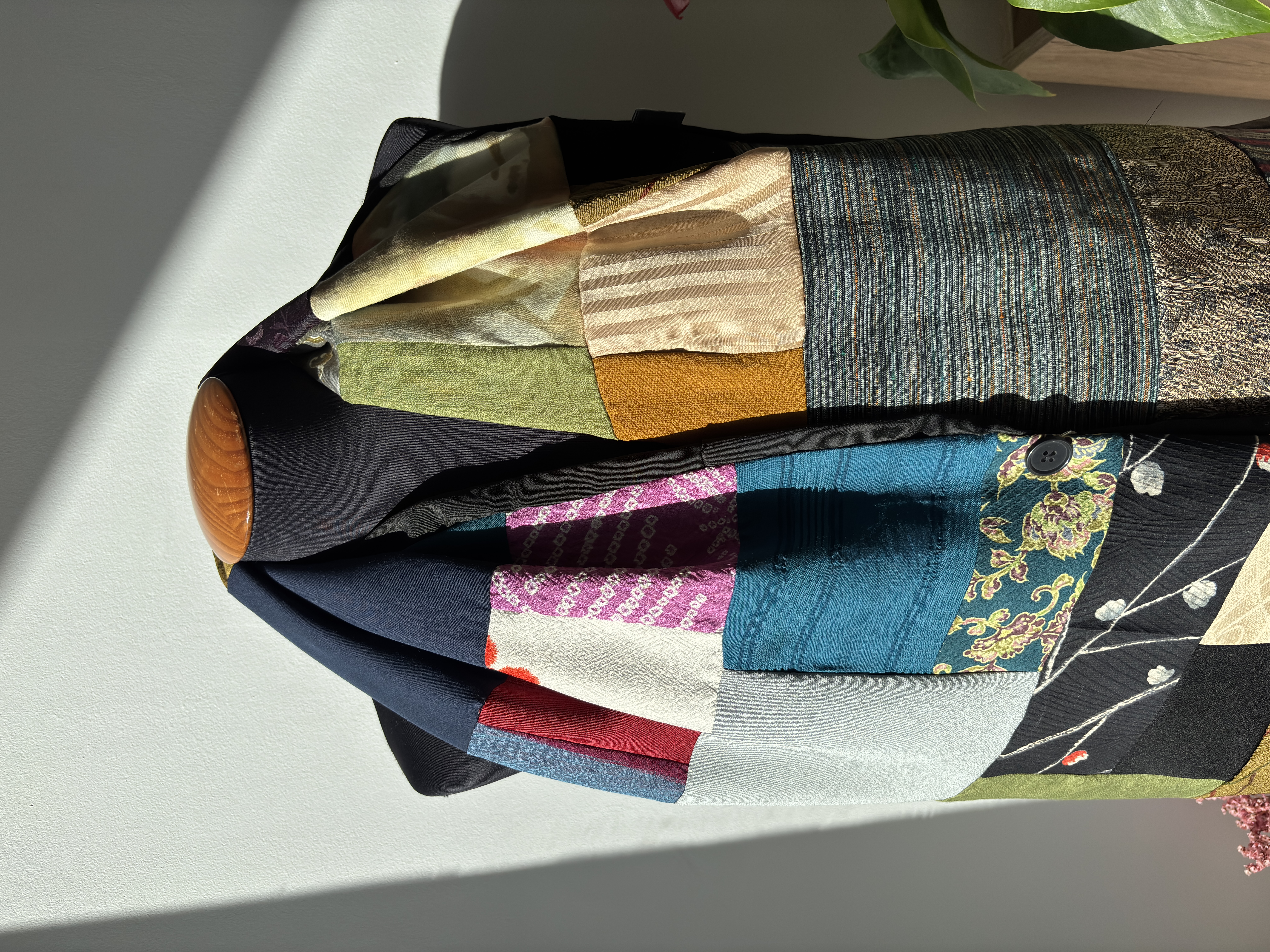 Patchwork kimono Silk Scarf