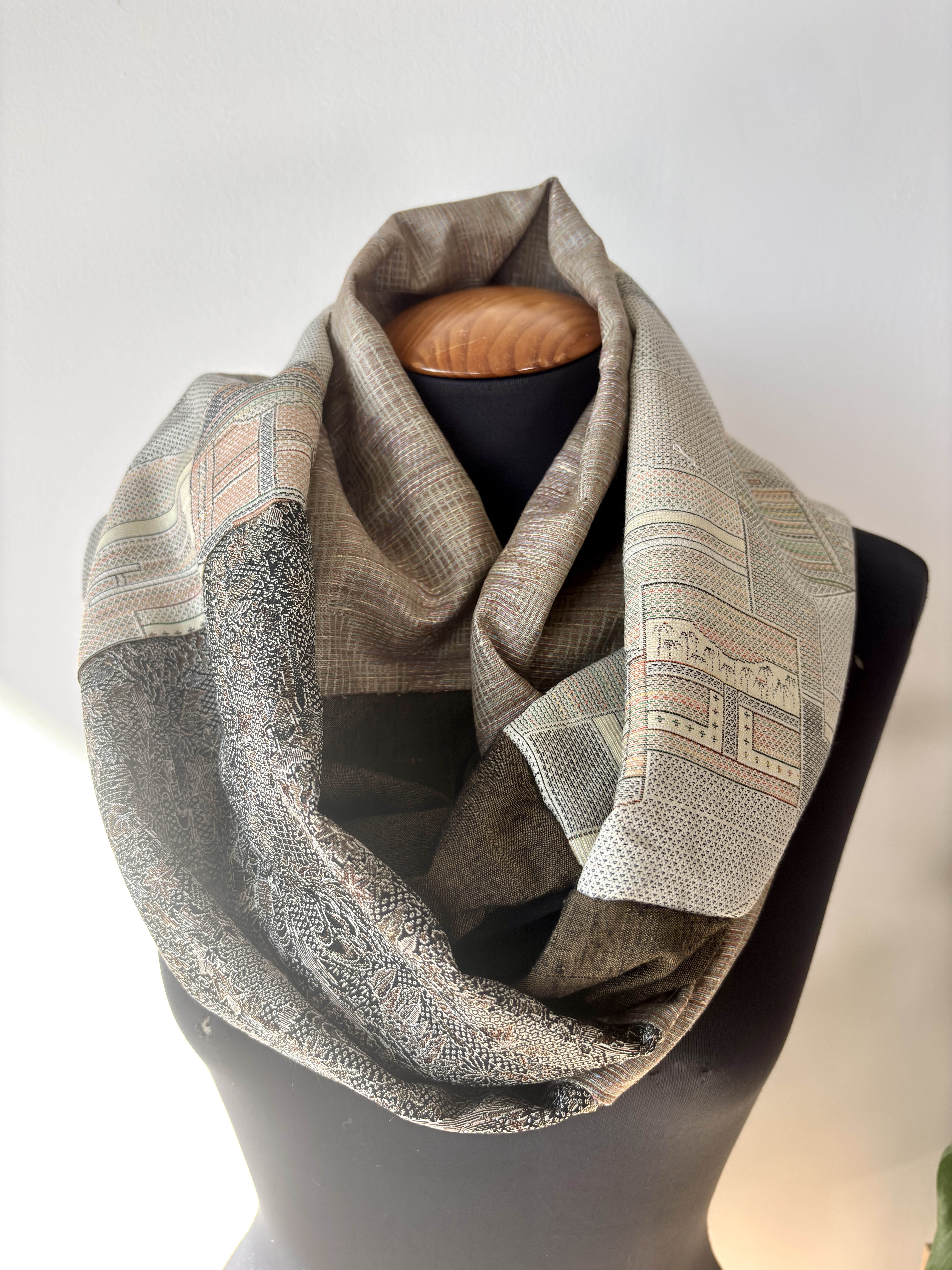 Patchwork Infinity Scarf