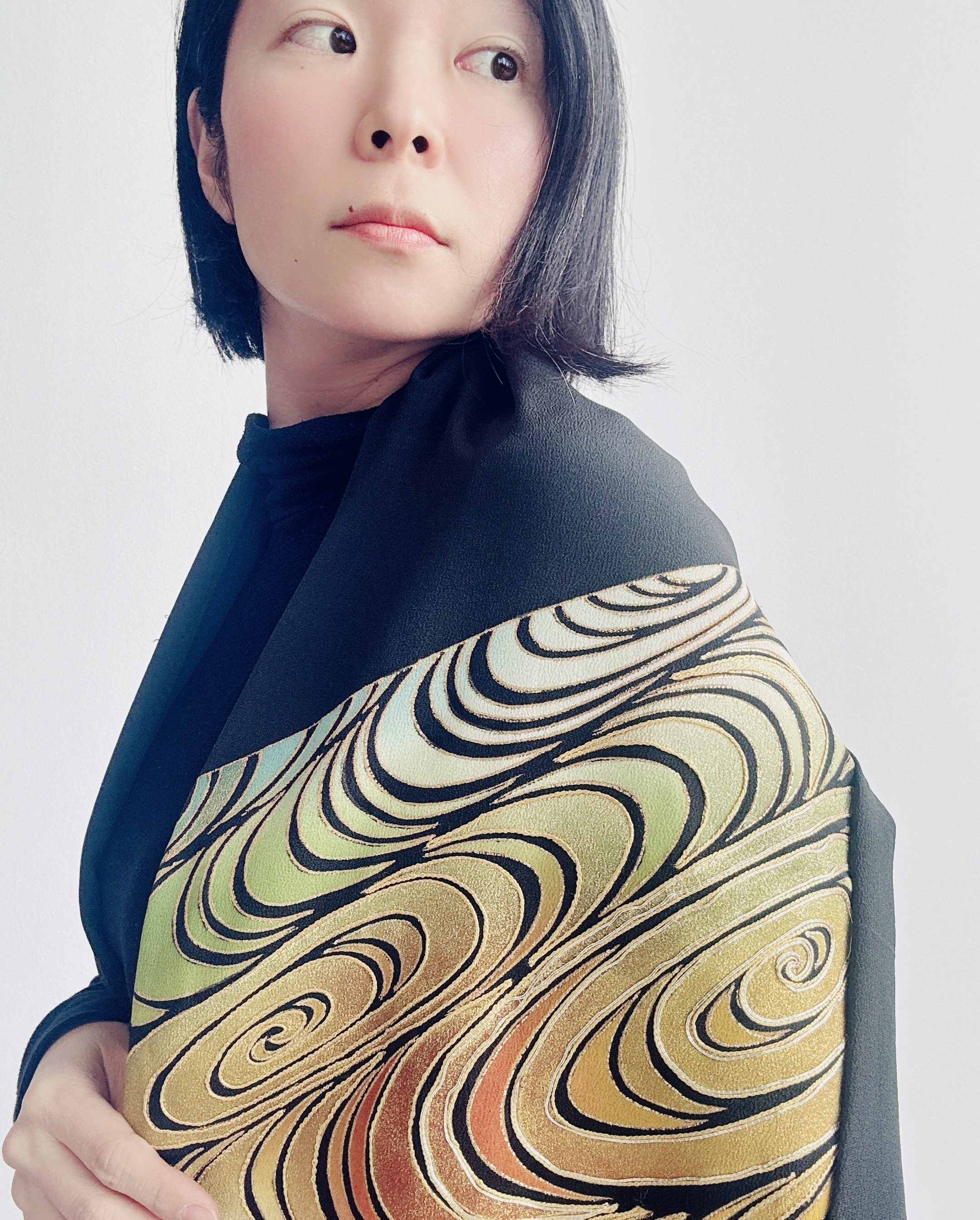 Elegant kimono Pattern Scarf