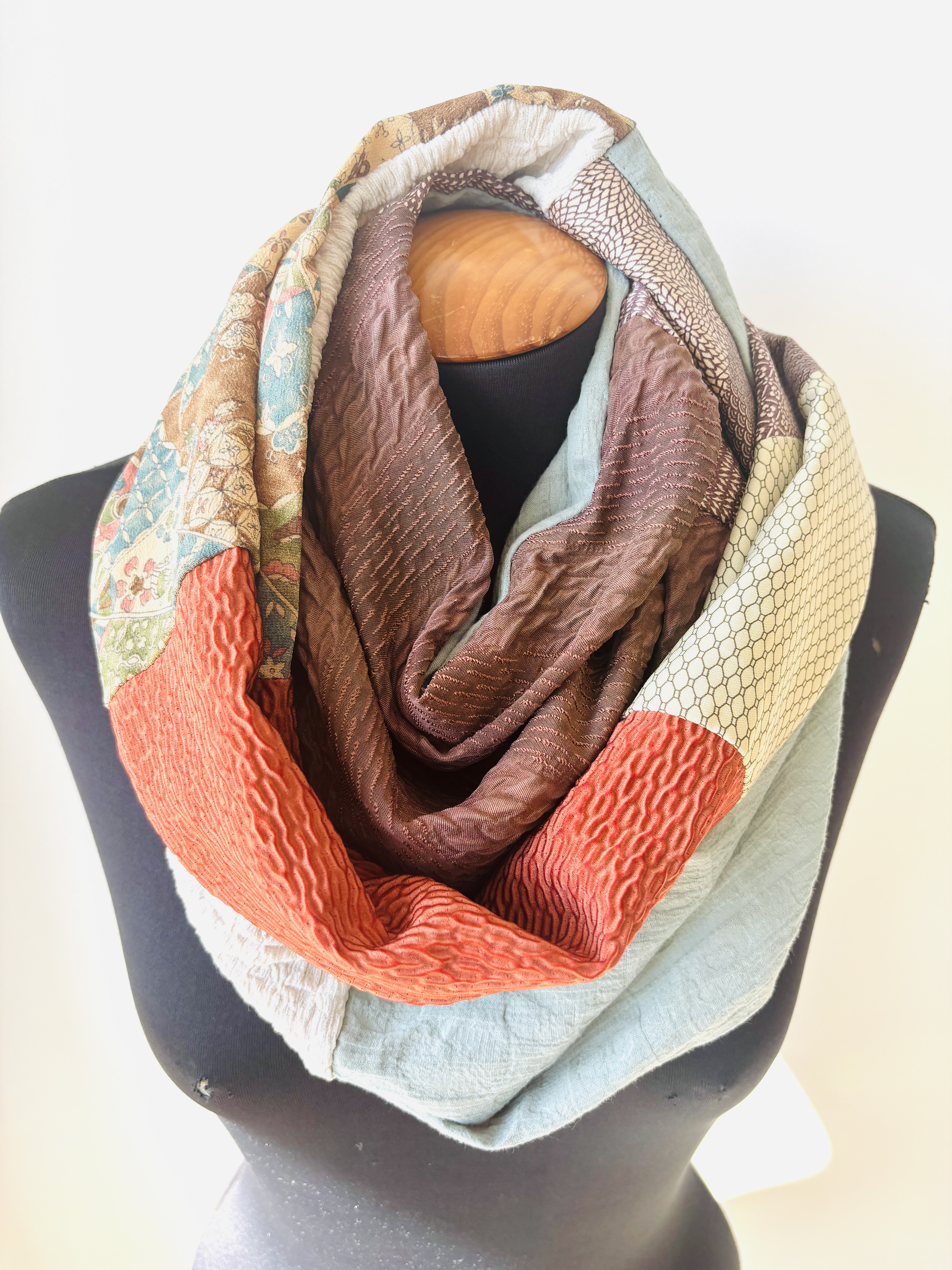 Patchwork Infinity Scarf