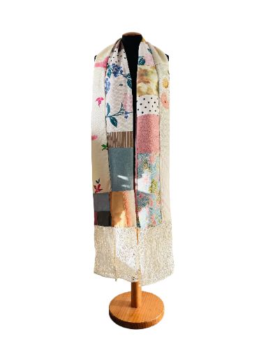 Patchwork Floral  kimono Scarf