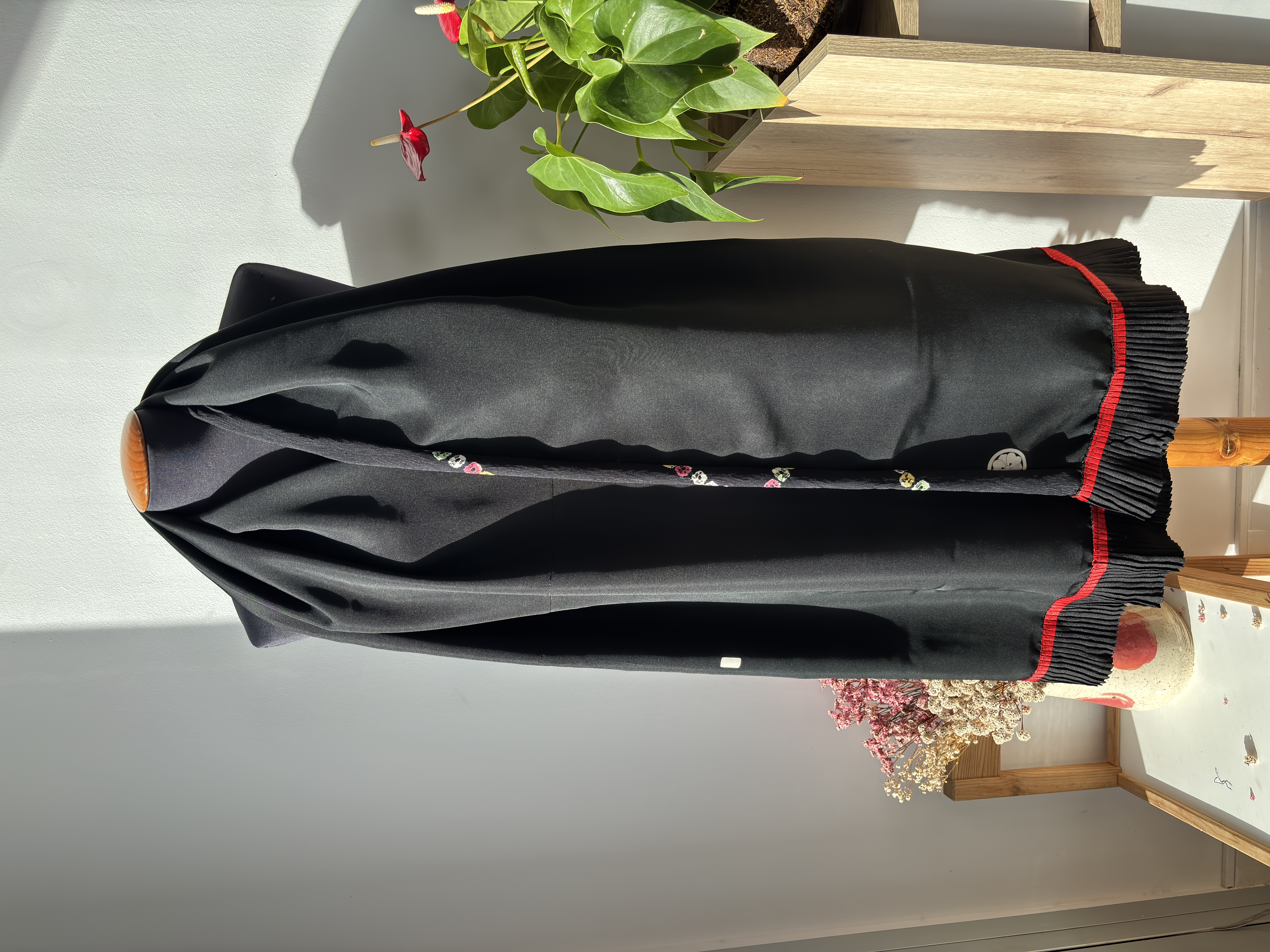 shibori kimono fabric scarf