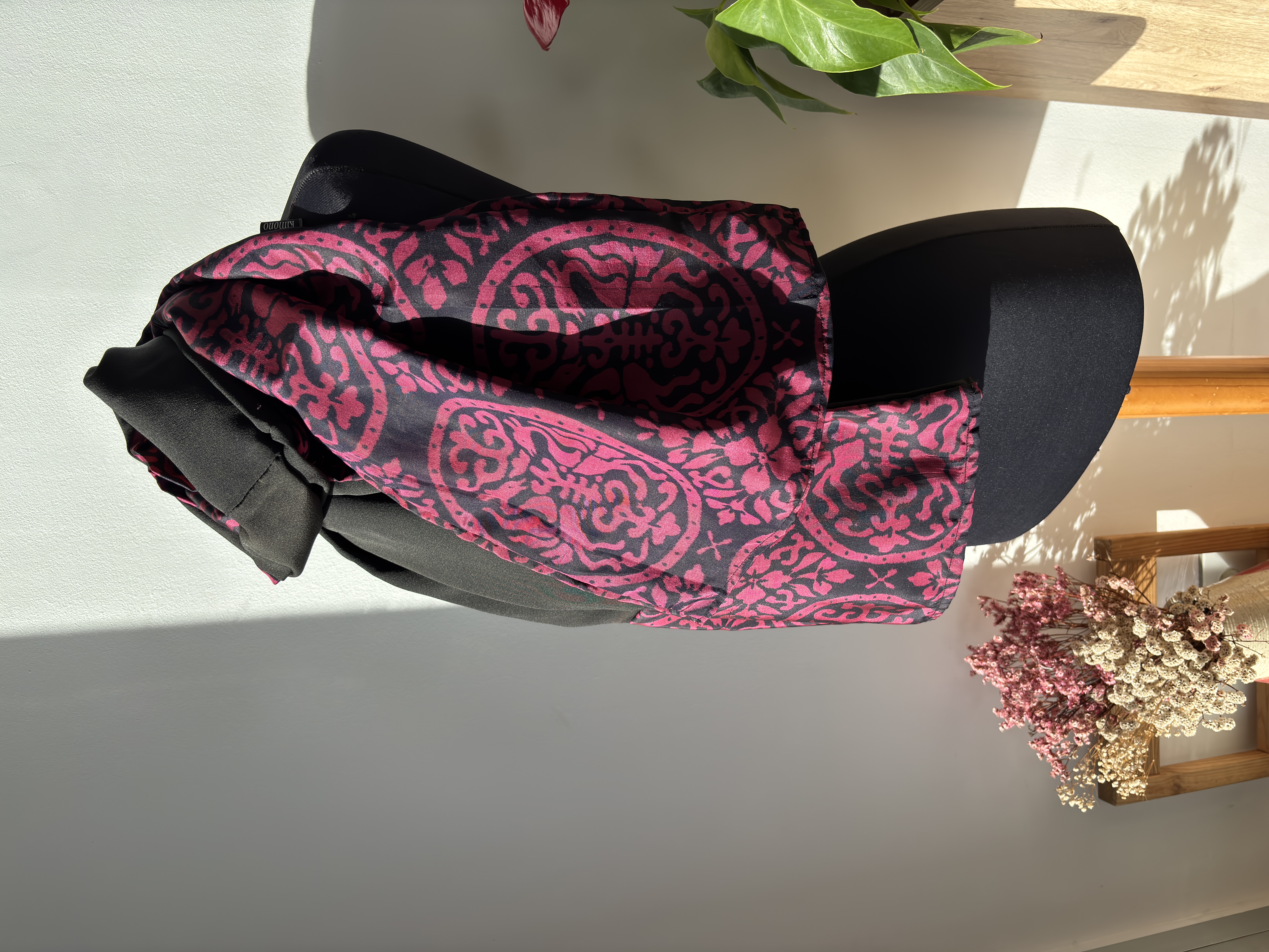 Elegant Purple  kimono Patterned Shawl