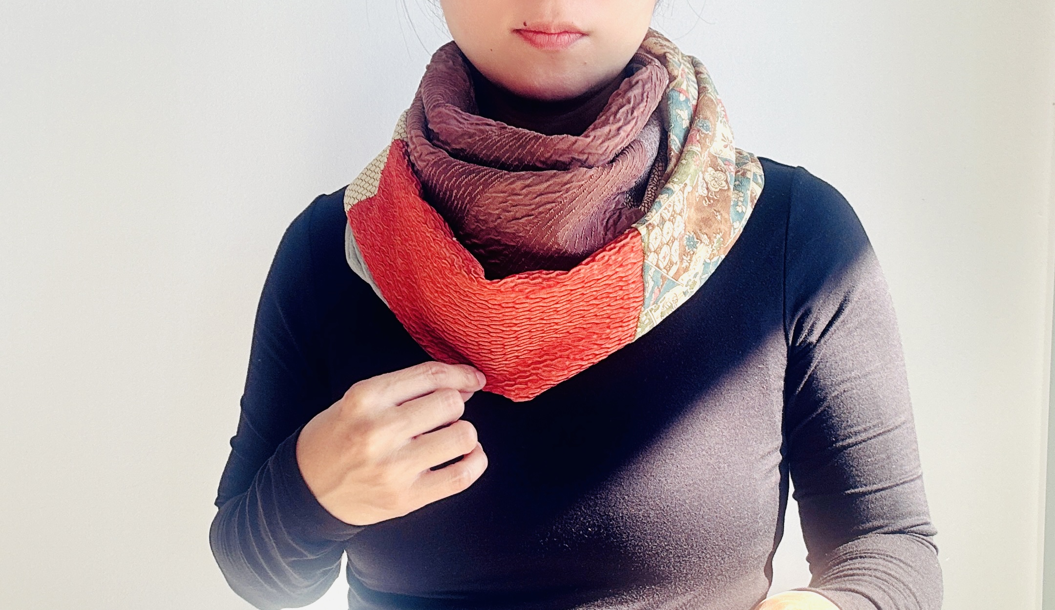 Patchwork Infinity Scarf