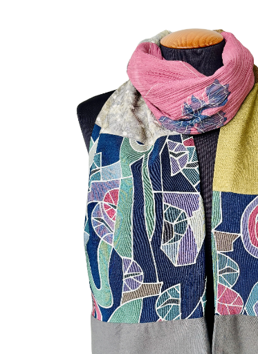 Patchwork Kimono Scarf