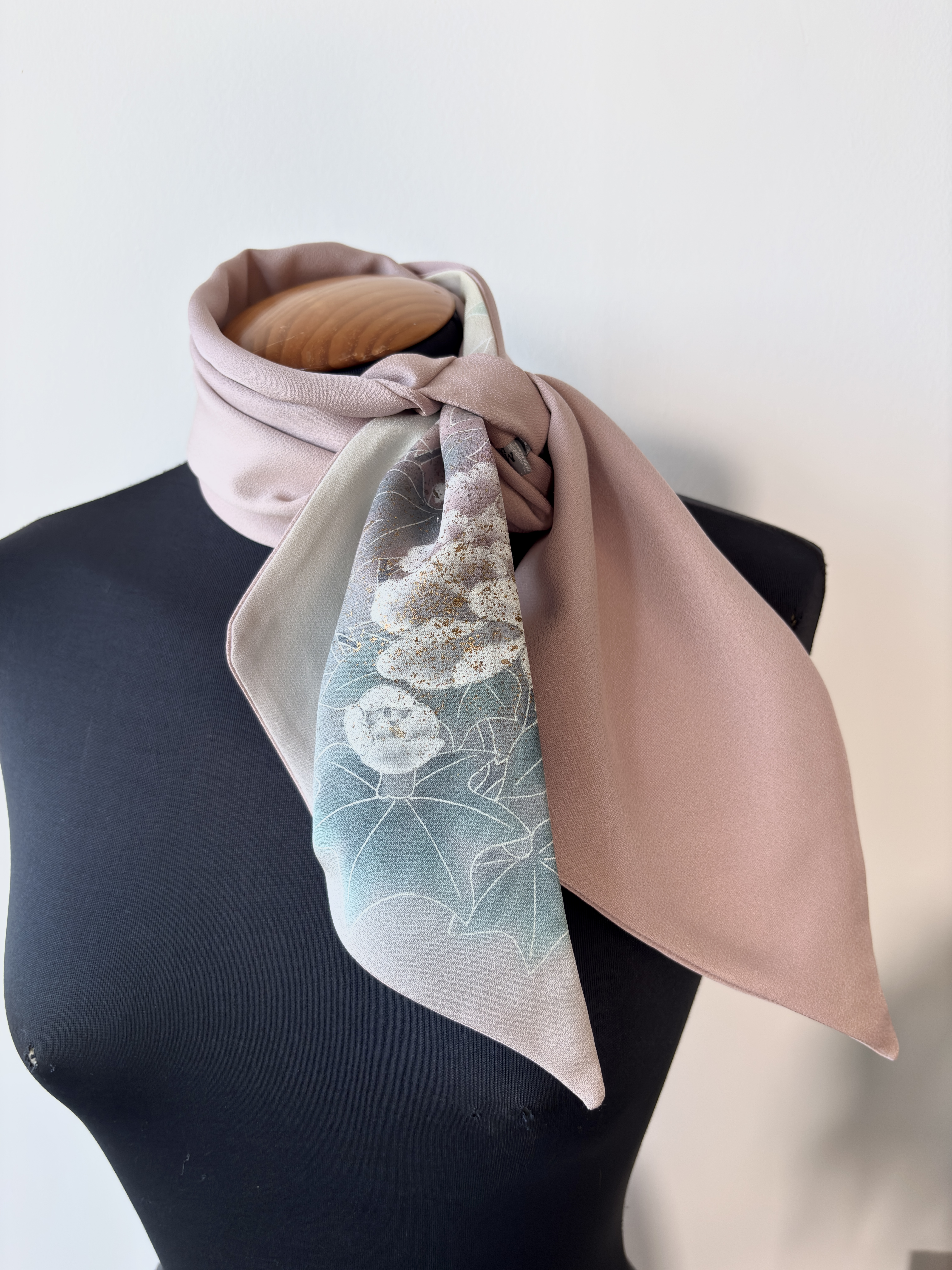 Floral  Kimono Silk Scarf