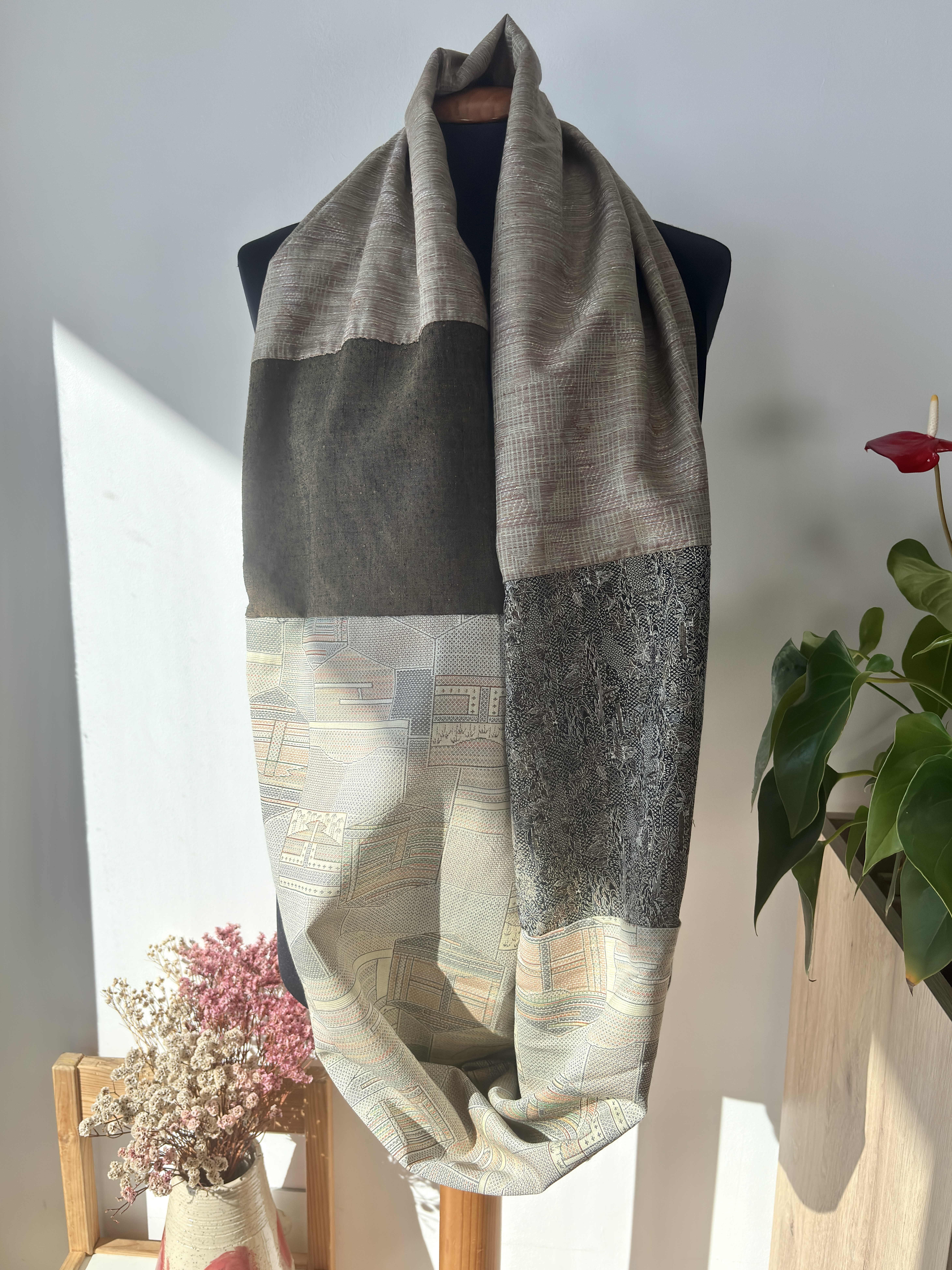 Patchwork Infinity Scarf