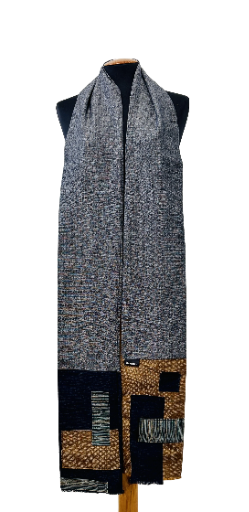 Patchwork Wool & Cotton Scarf