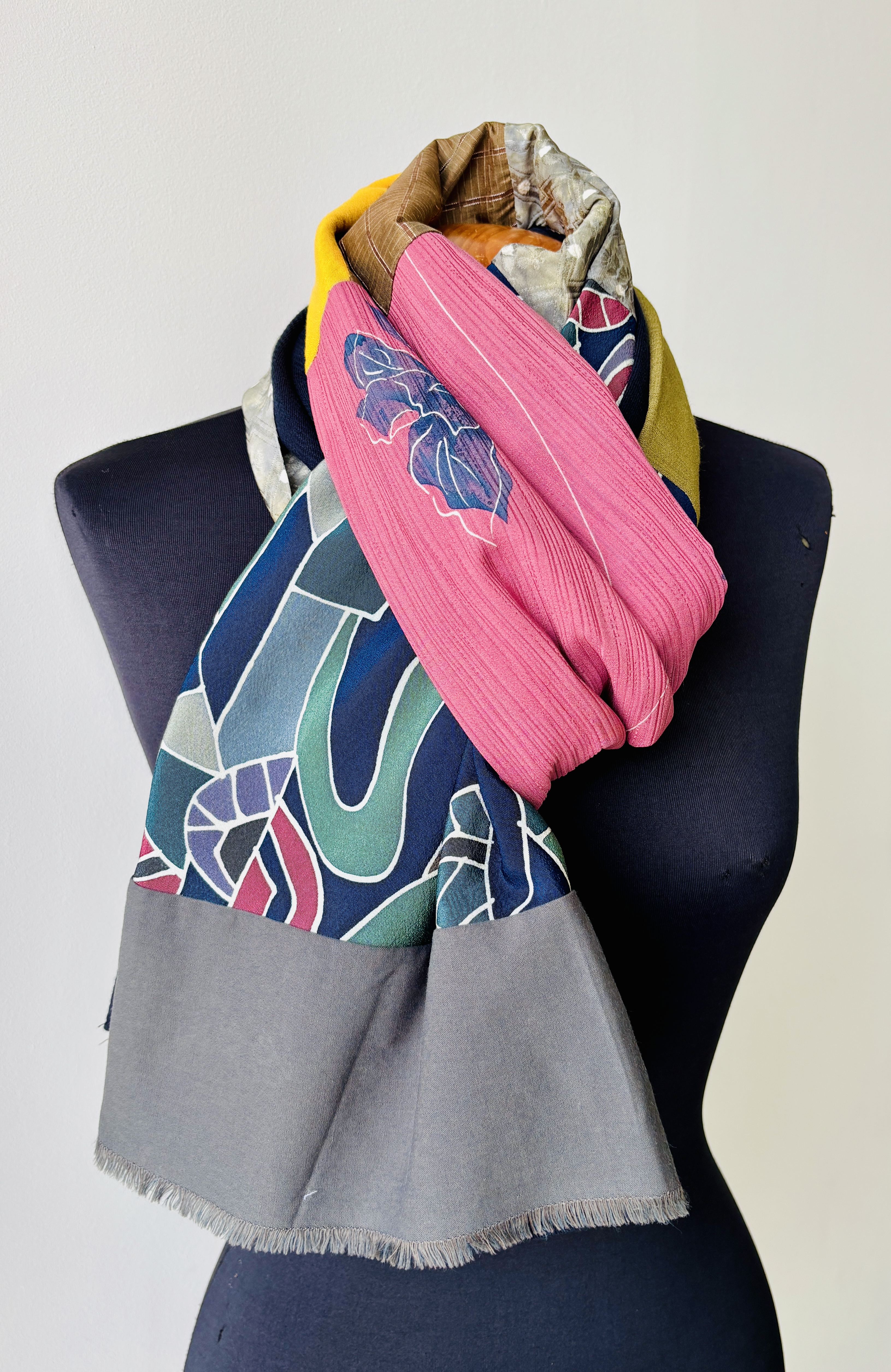 Patchwork Kimono Scarf