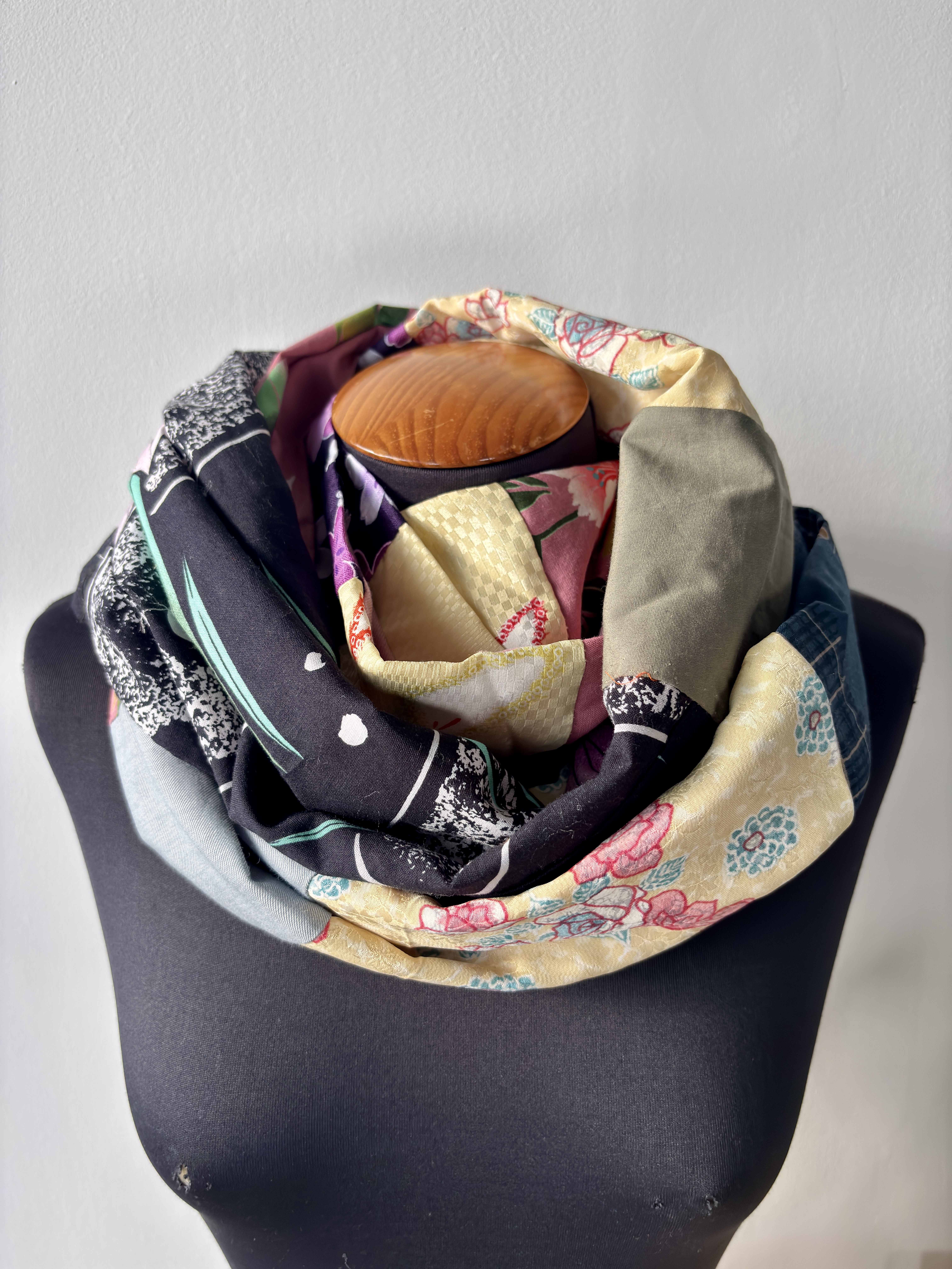 Patchwork Floral kimono Scarf