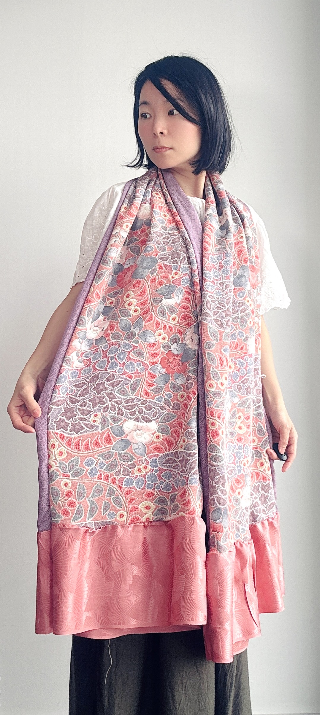 Elegant Kimono Silk Scarf