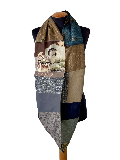 Patchwork Silk Scarf