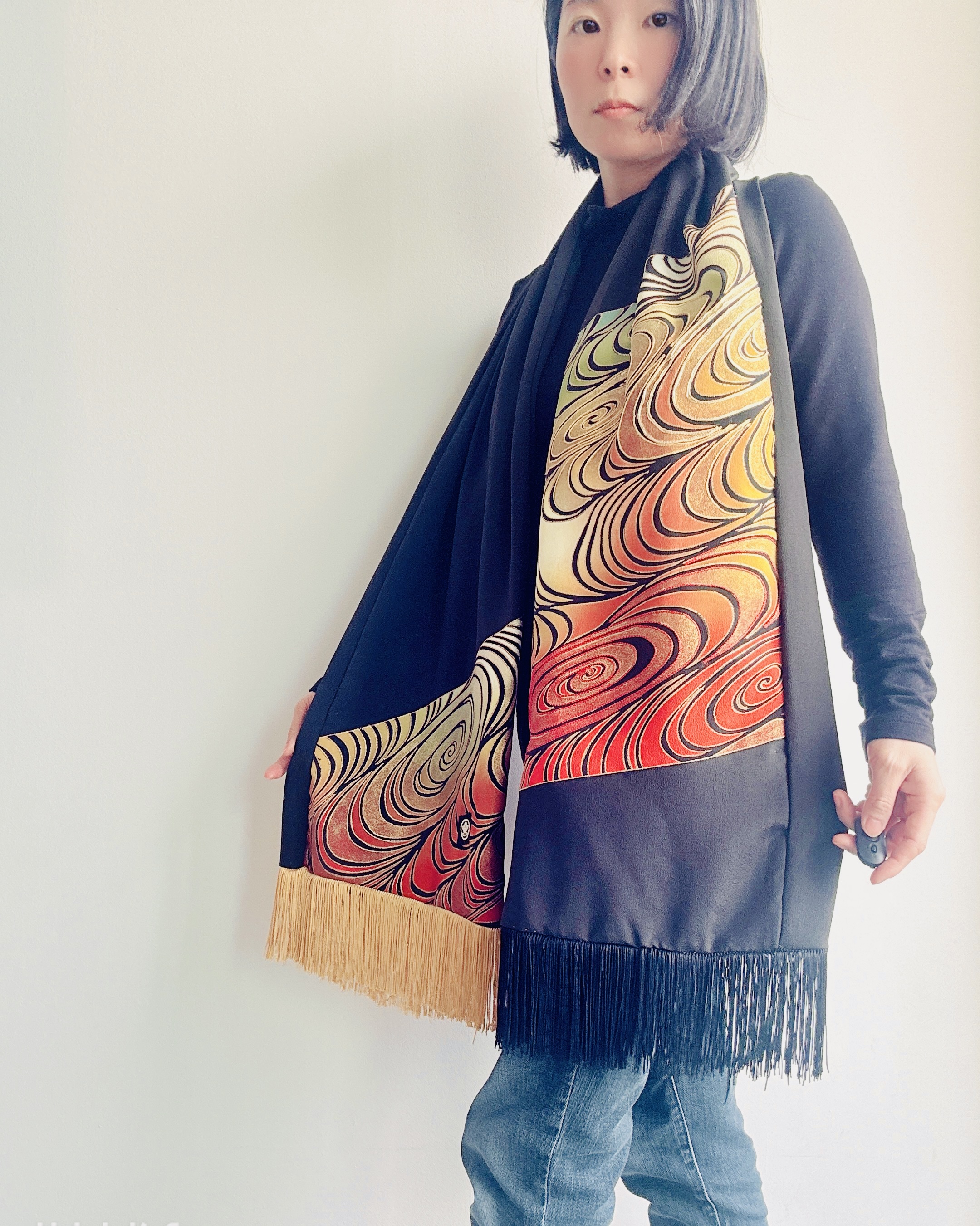 Elegant kimono Pattern Scarf