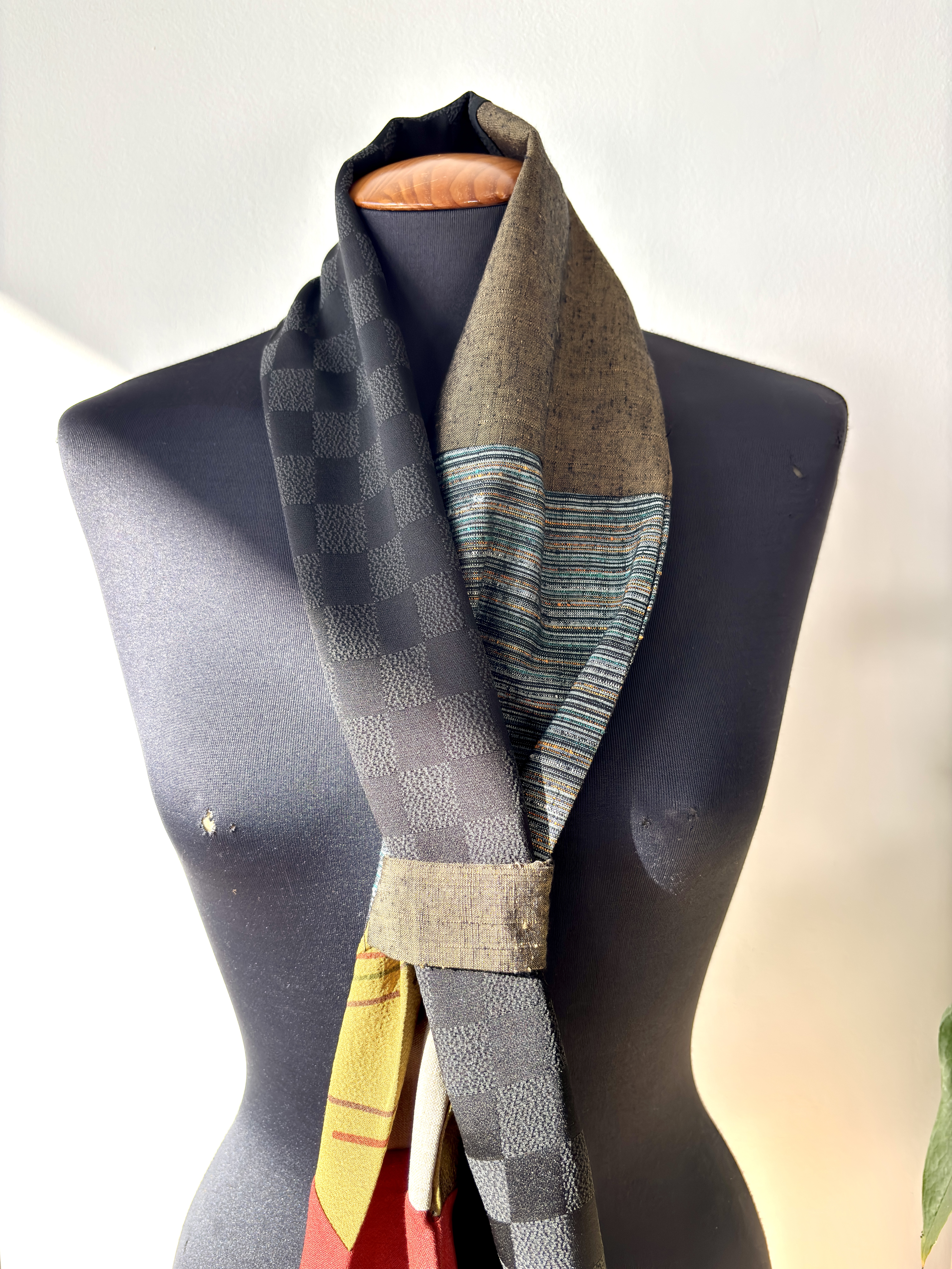 Patchwork kimono Scarf