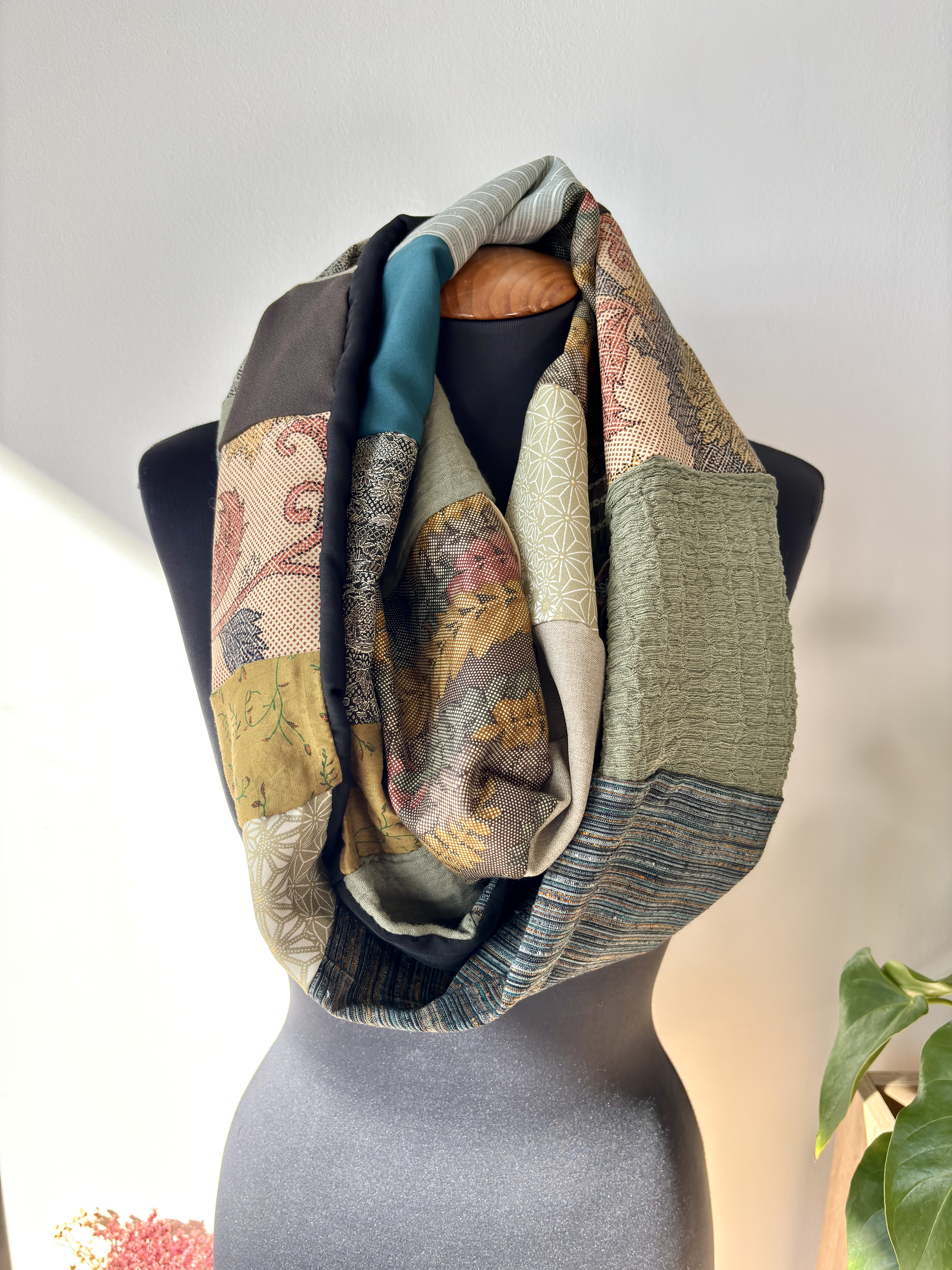 Patchwork Infinity Scarf