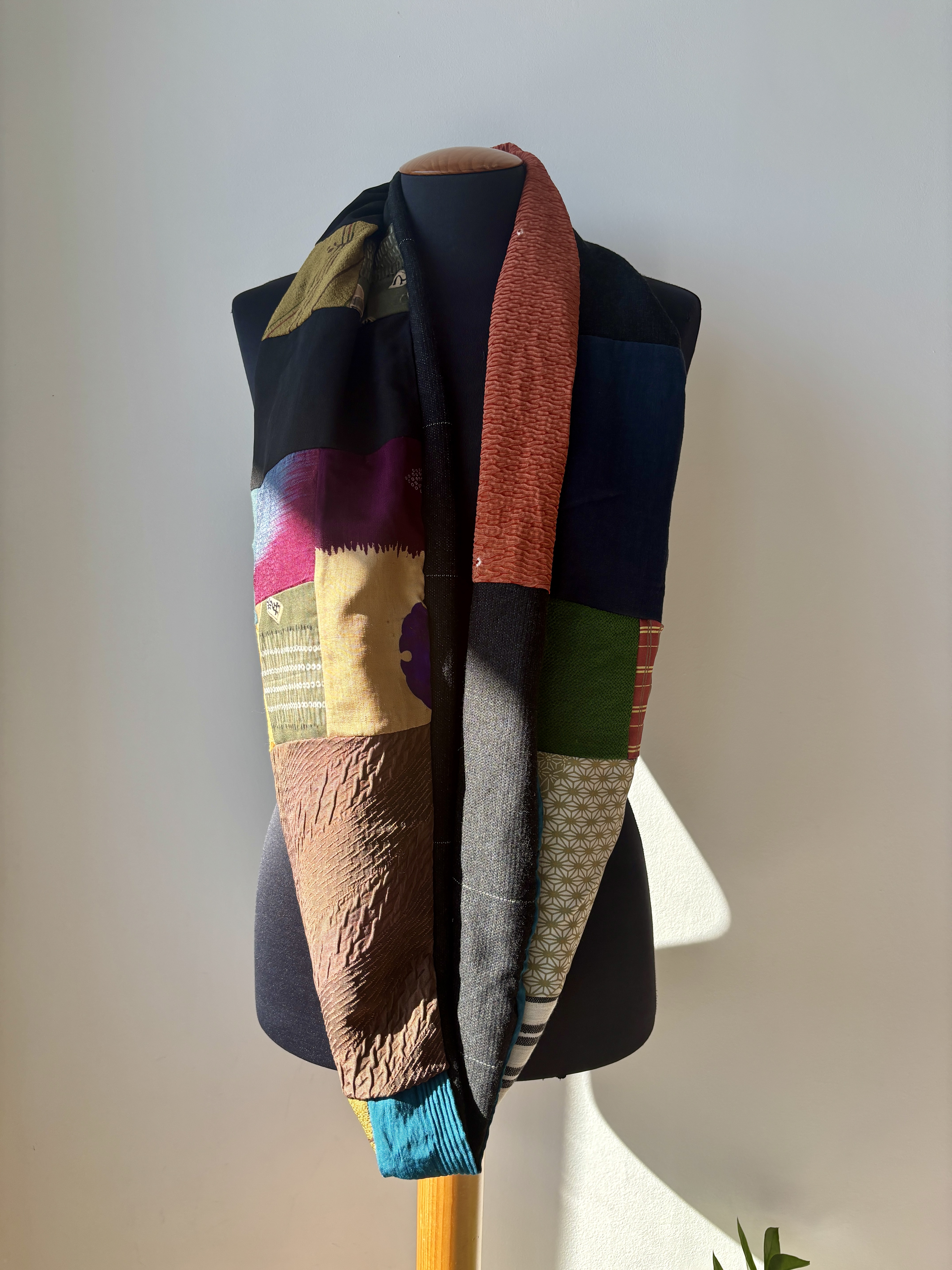 Patchwork kimono Scarf