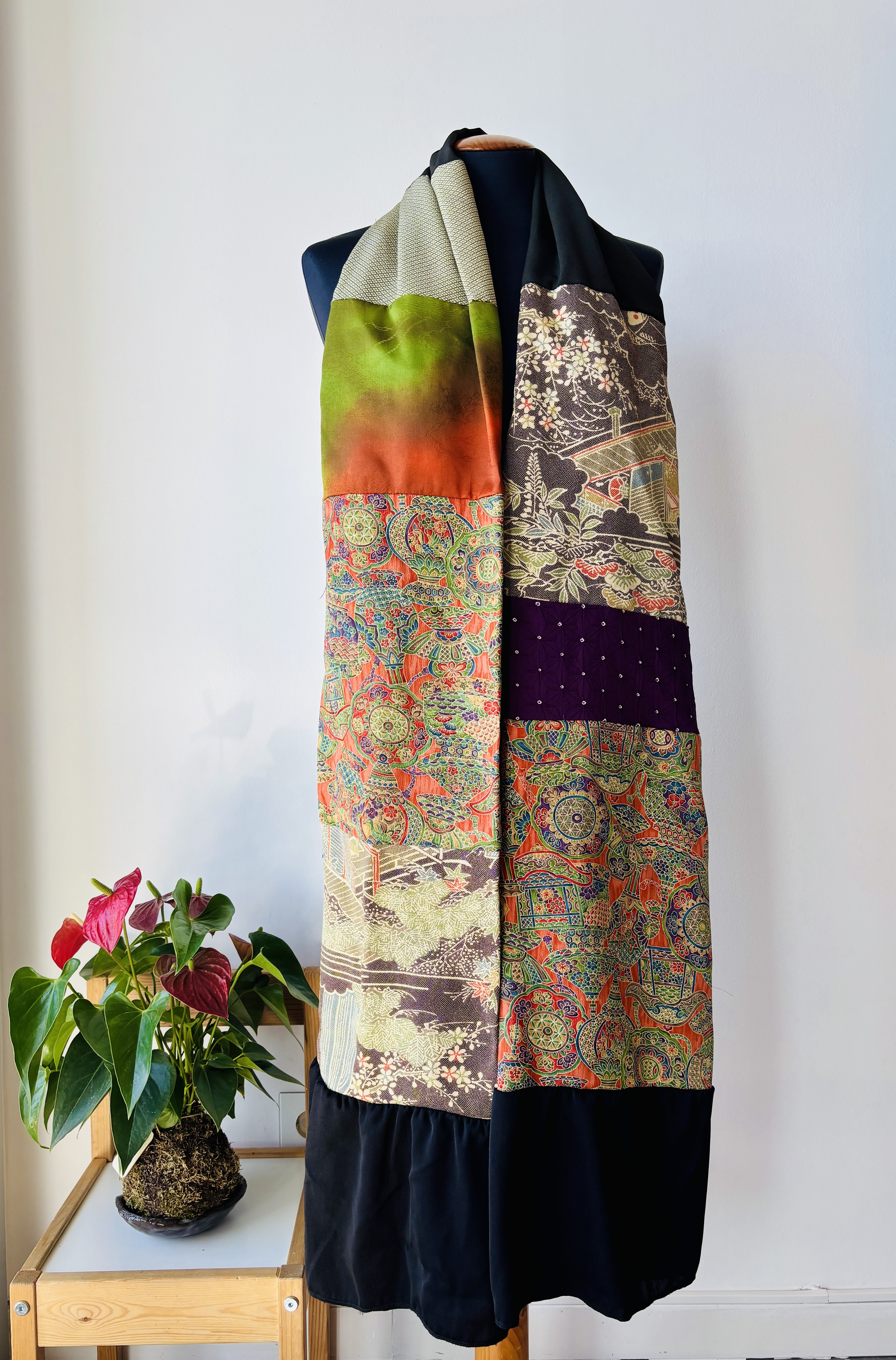 Patchwork Kimono Scarf