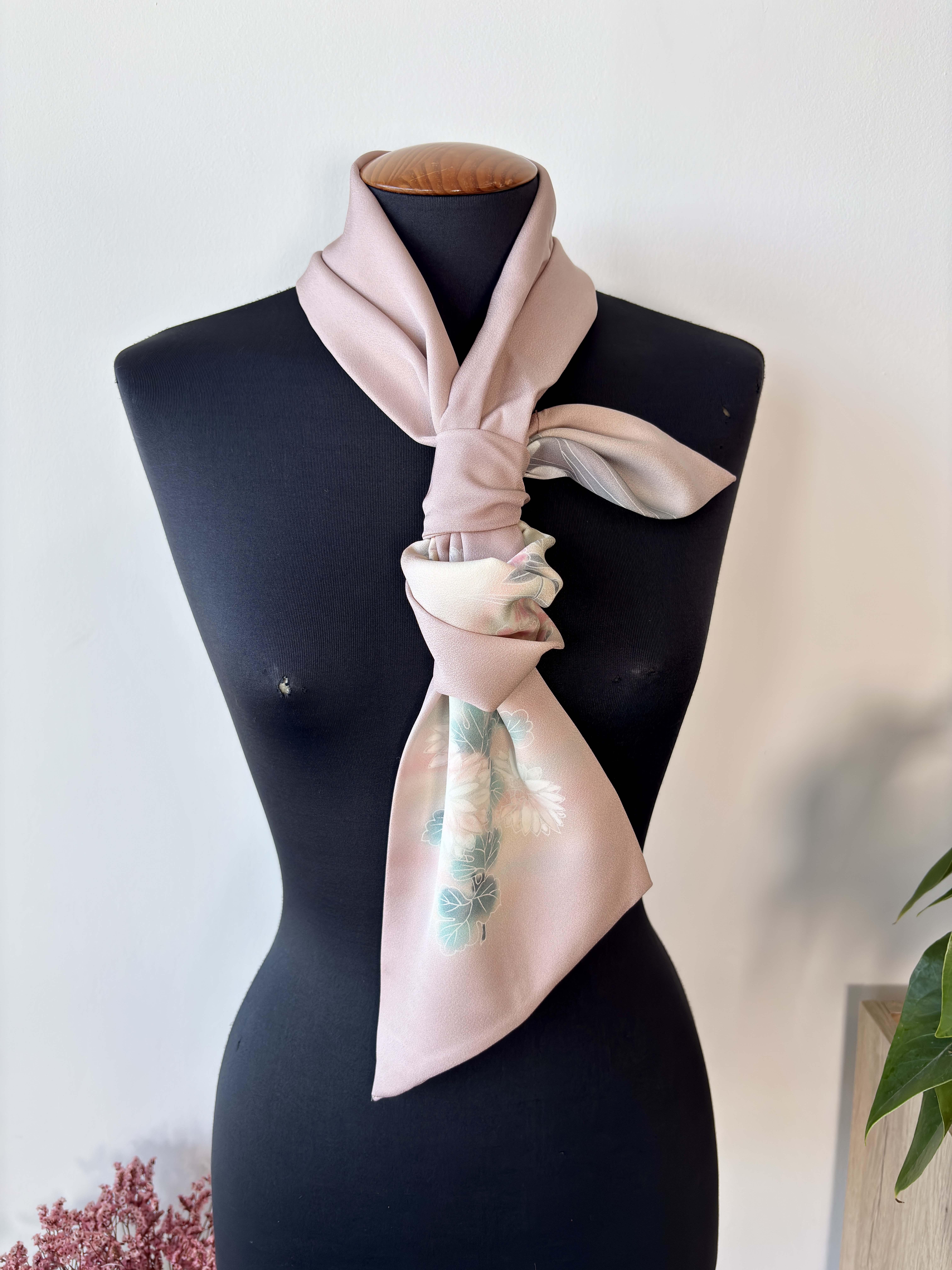 Floral  kimono Silk Scarf