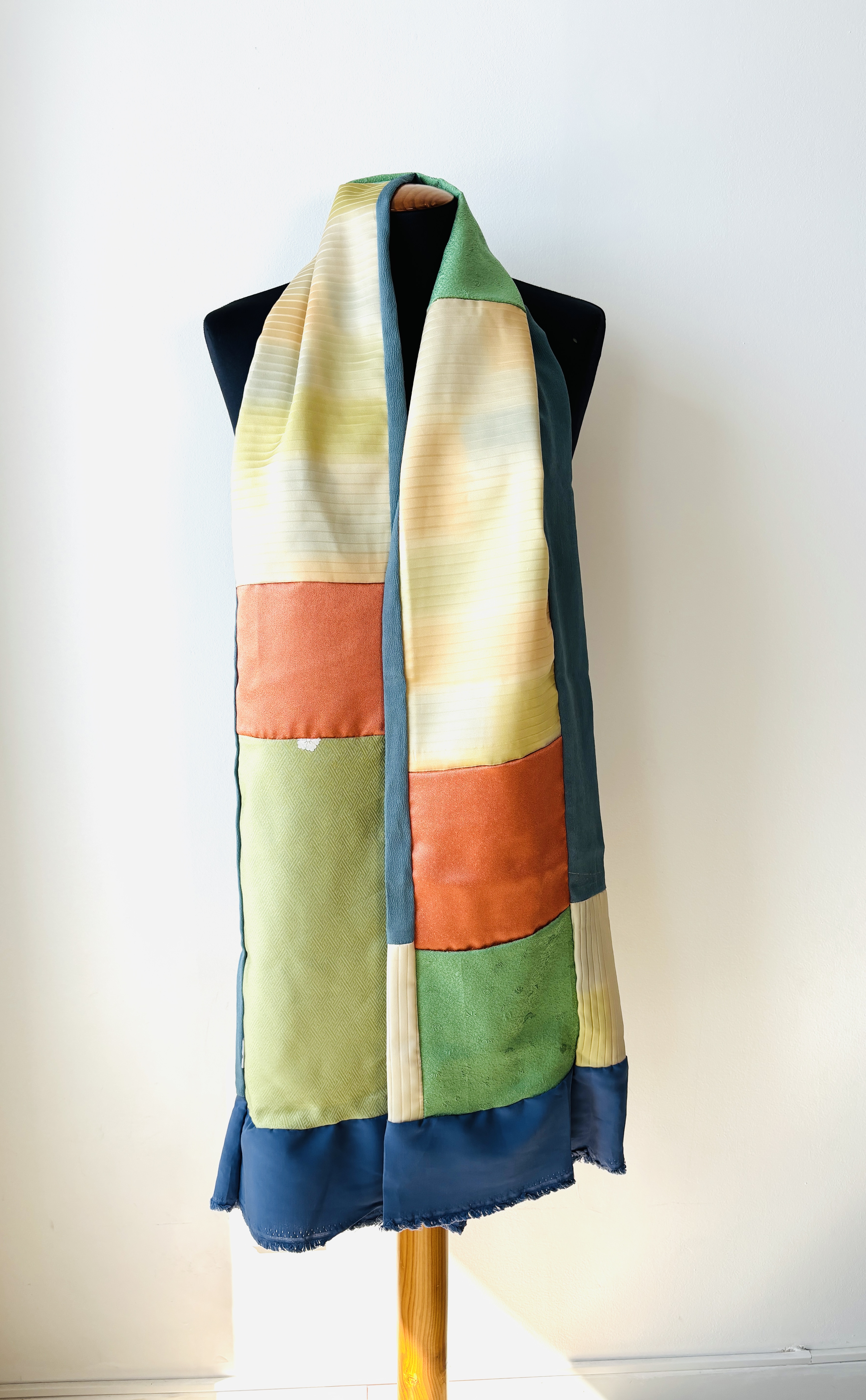 Patchwork kimono Silk Scarf
