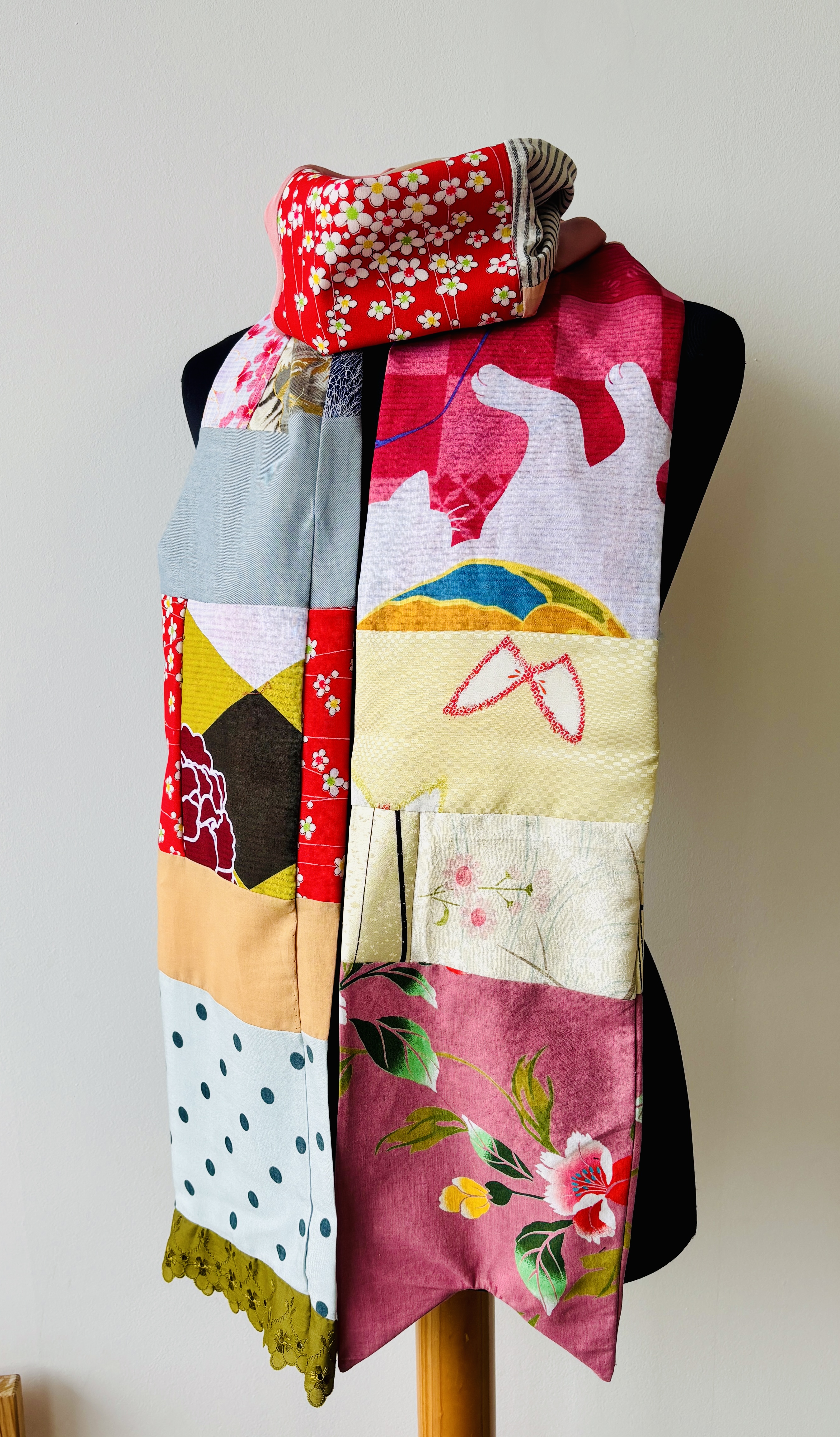 Patchwork Kimono Scarf