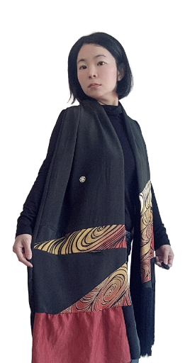 Artisan Patterned Fringe Shawl