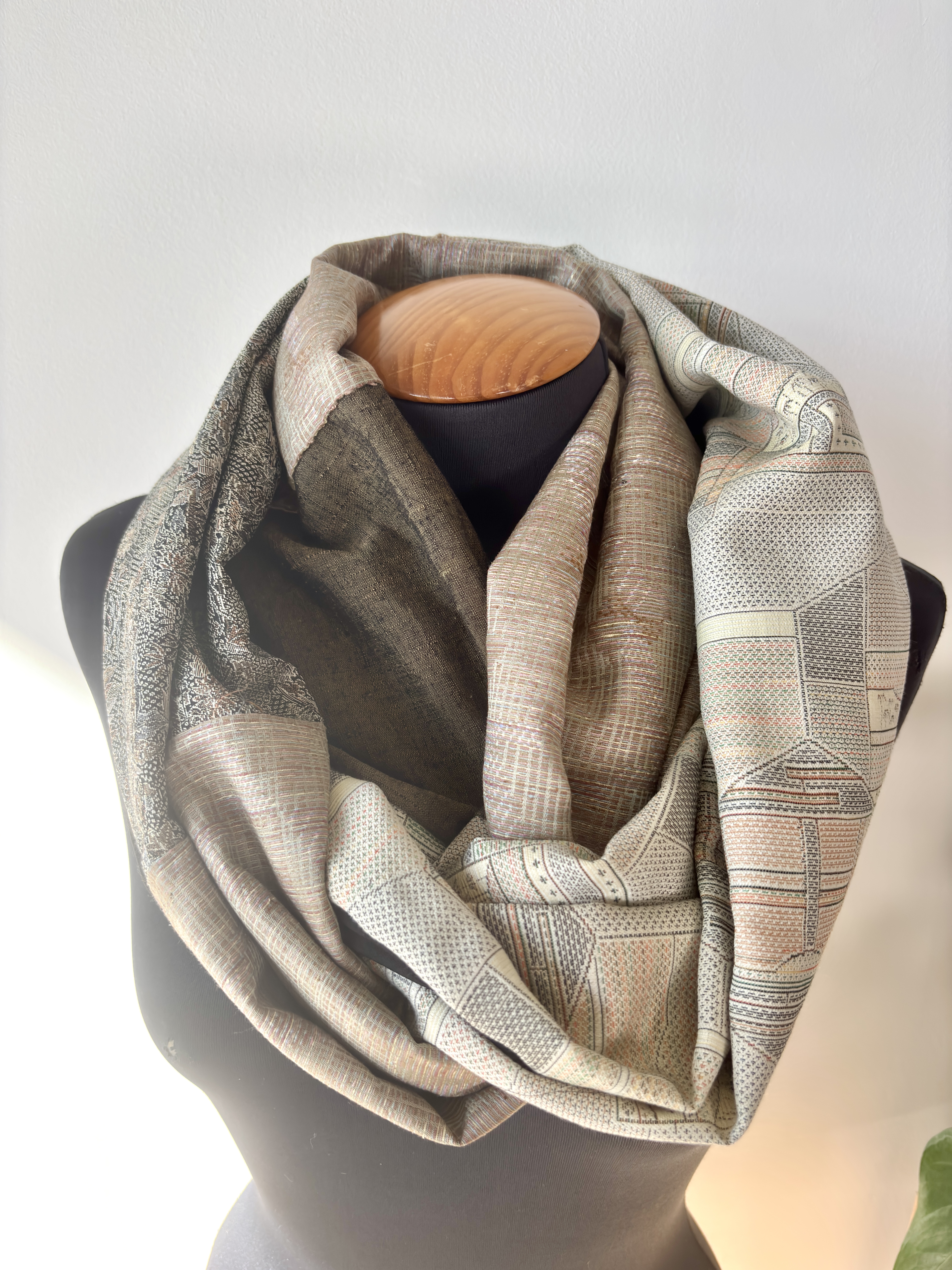 Patchwork Infinity Scarf