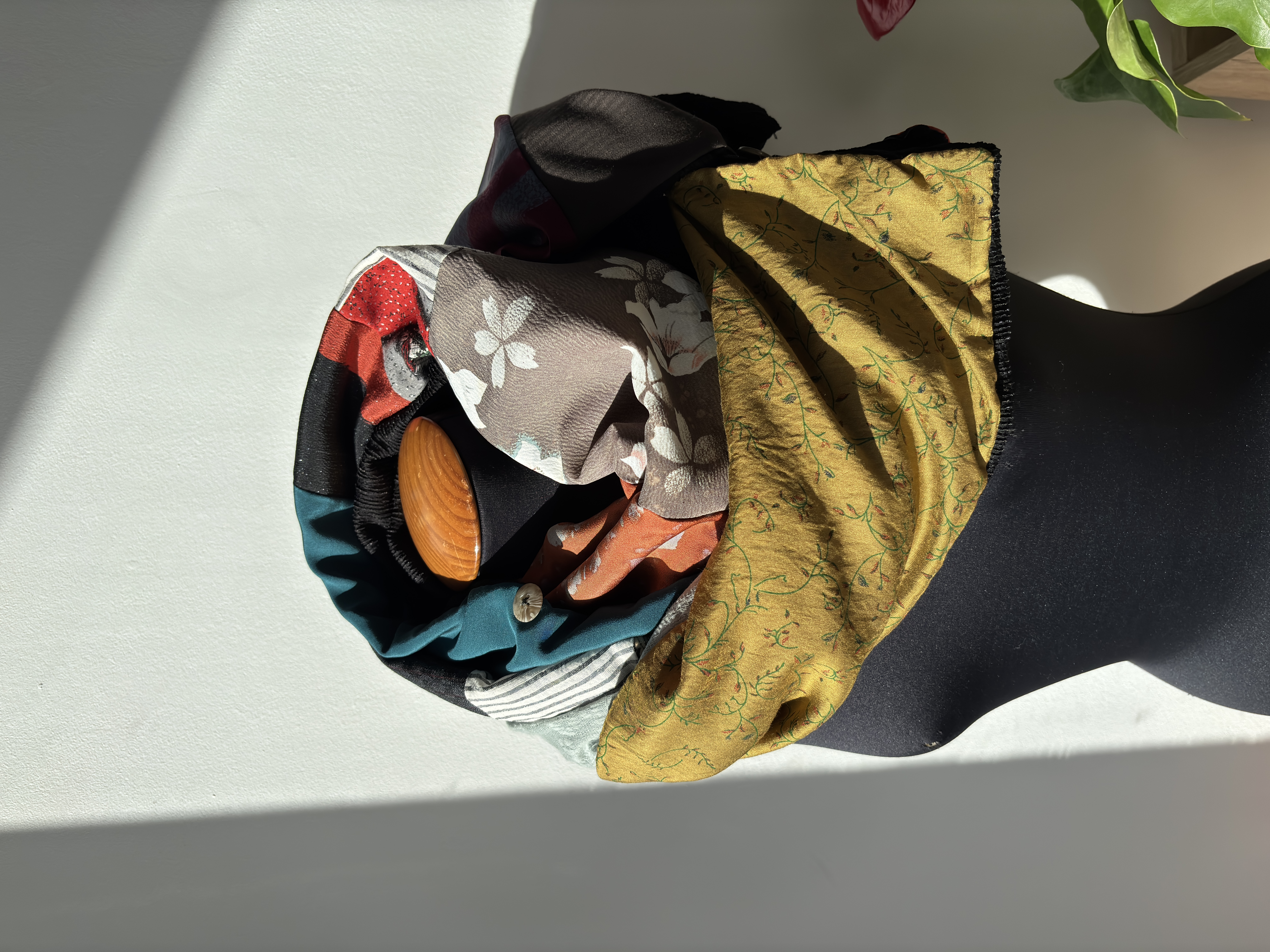 Patchwork kimono Scarf