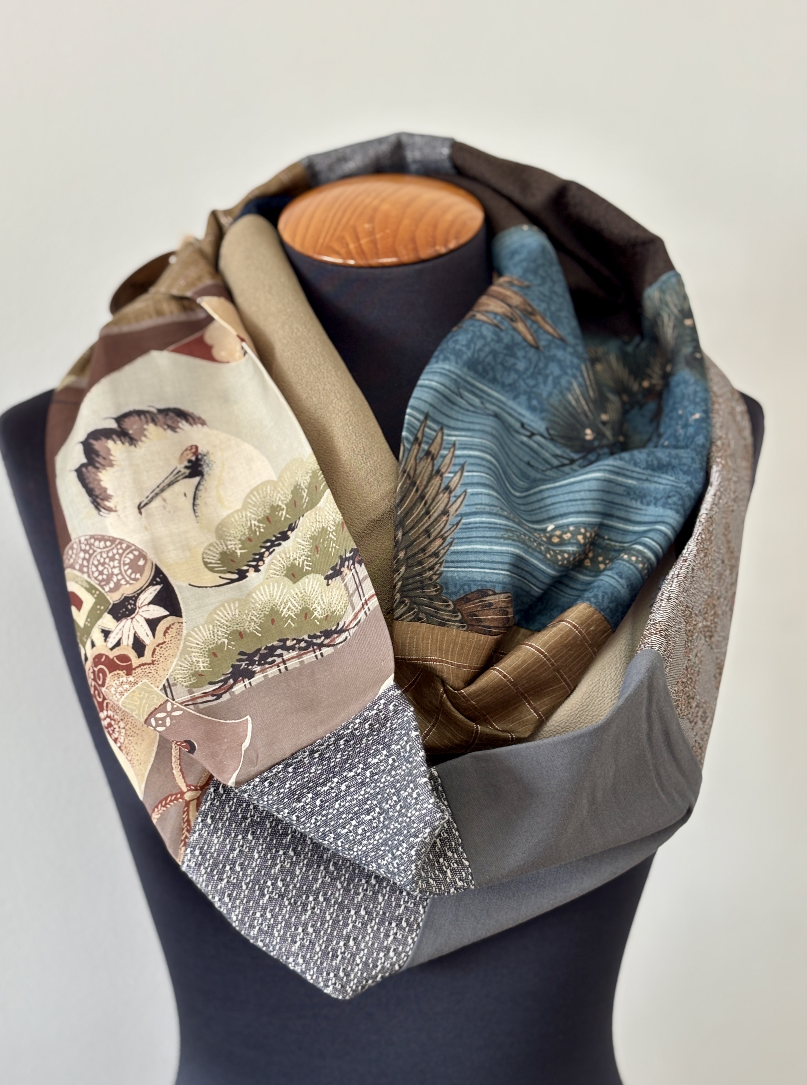 Patchwork Silk Scarf