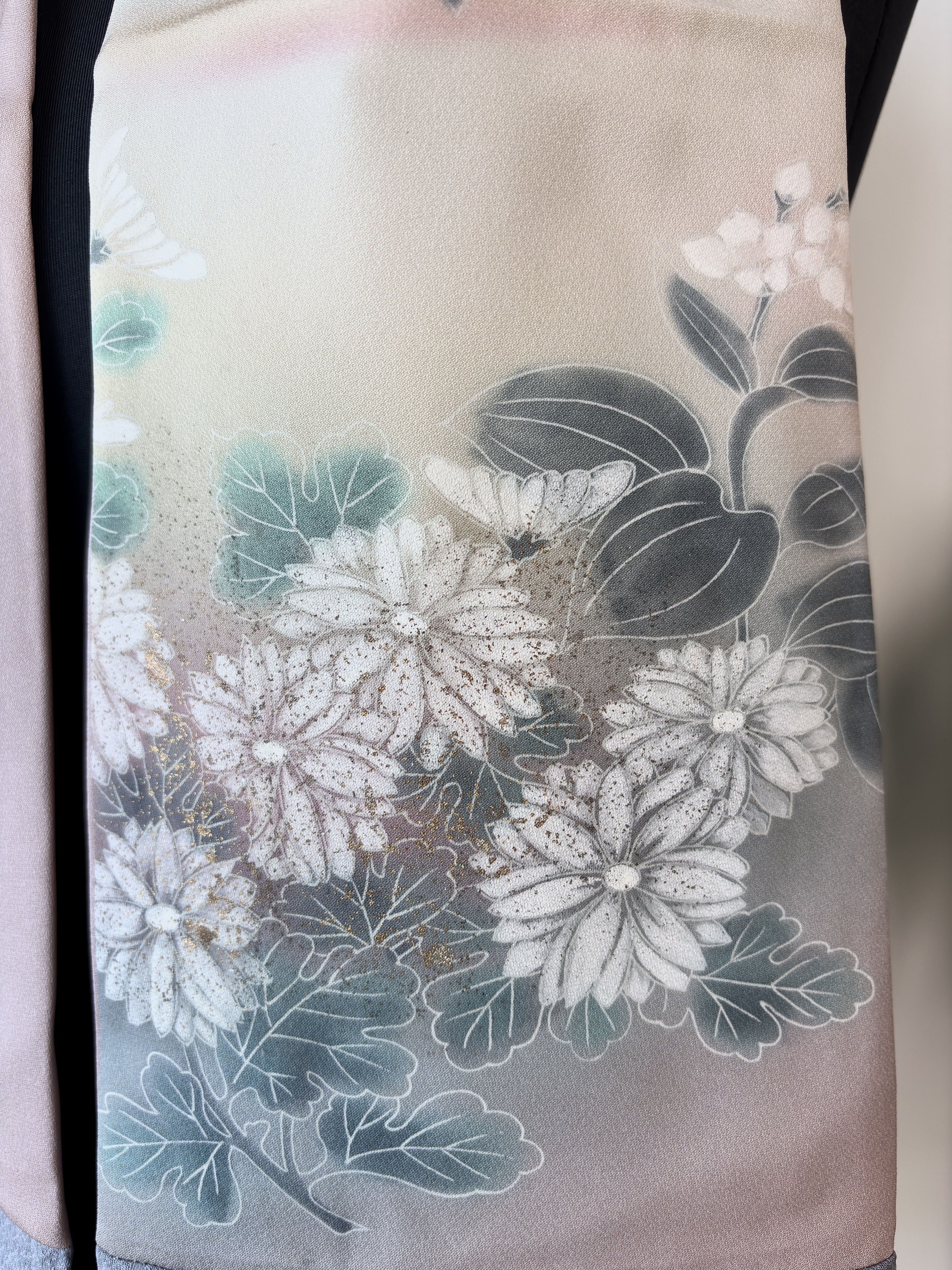 Floral  kimono Silk Scarf